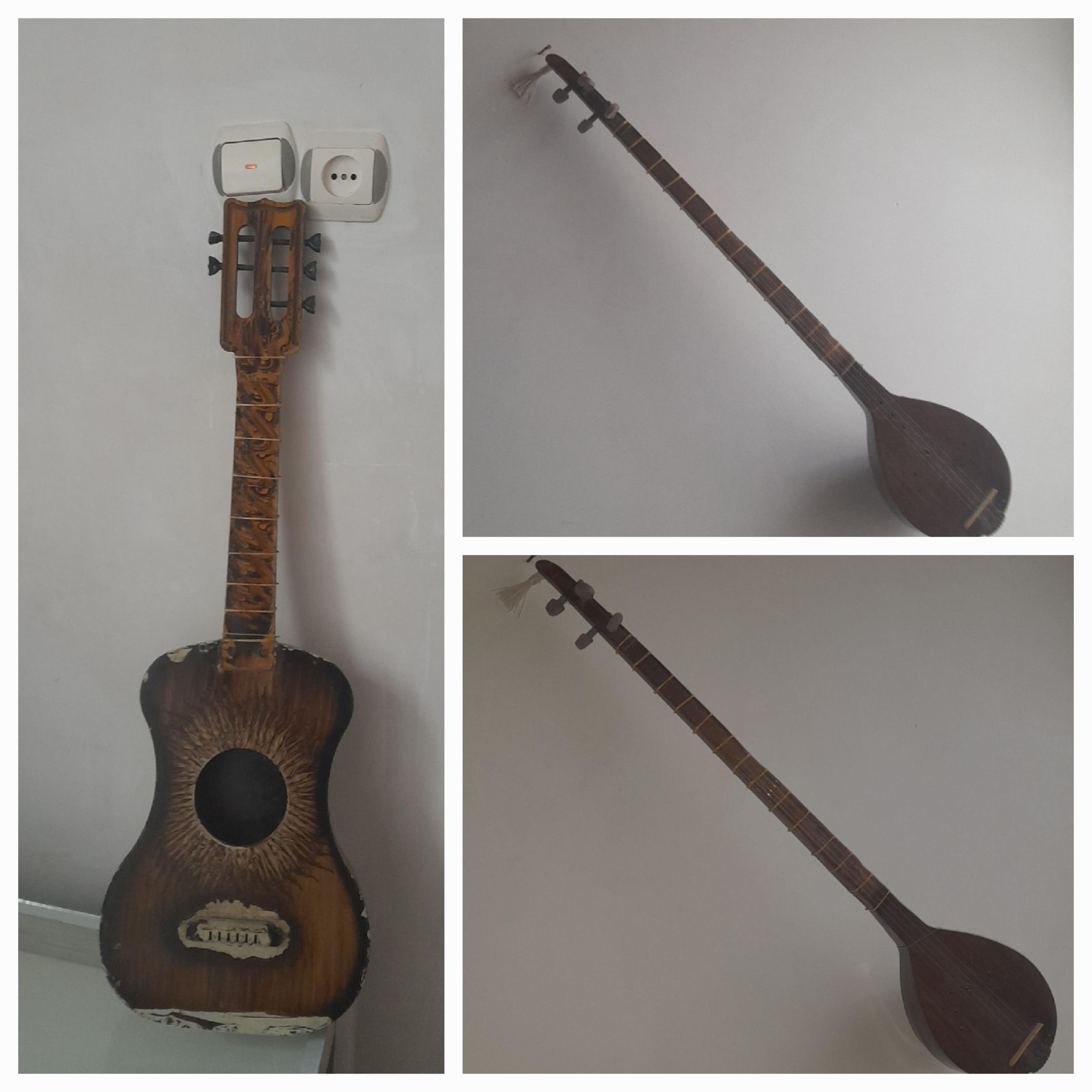 یک تار مرتب و یک اسکلت ویولن