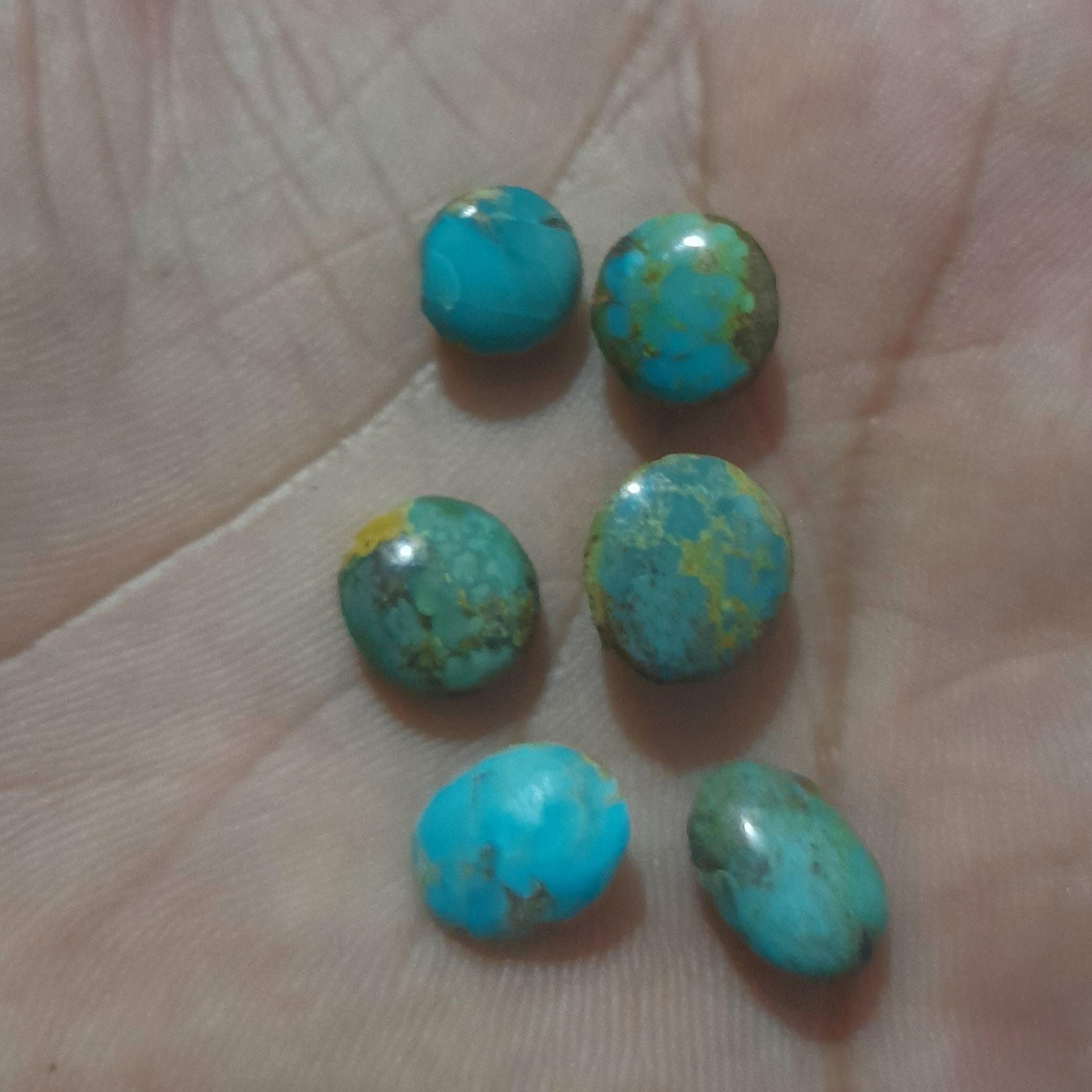 پک 6 تای نگین فیروزه اصل نیشابور