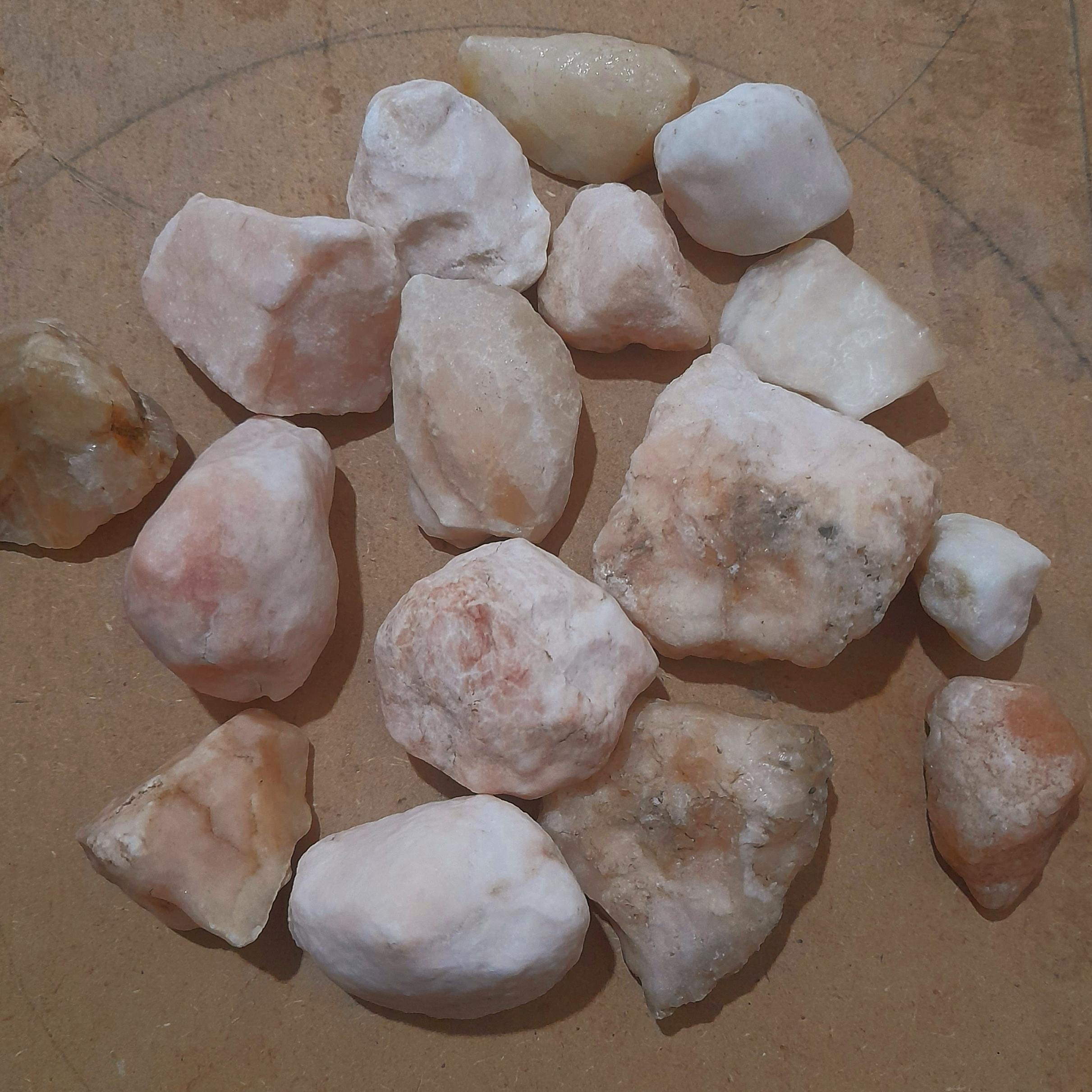 سنگ راف طبیعی کلسیت سفید. و سرخ