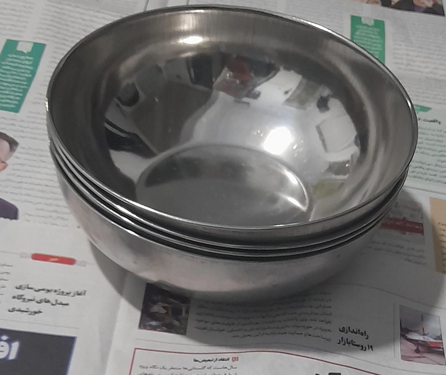 4 عدد کاسه ابگوشت خوری استیل