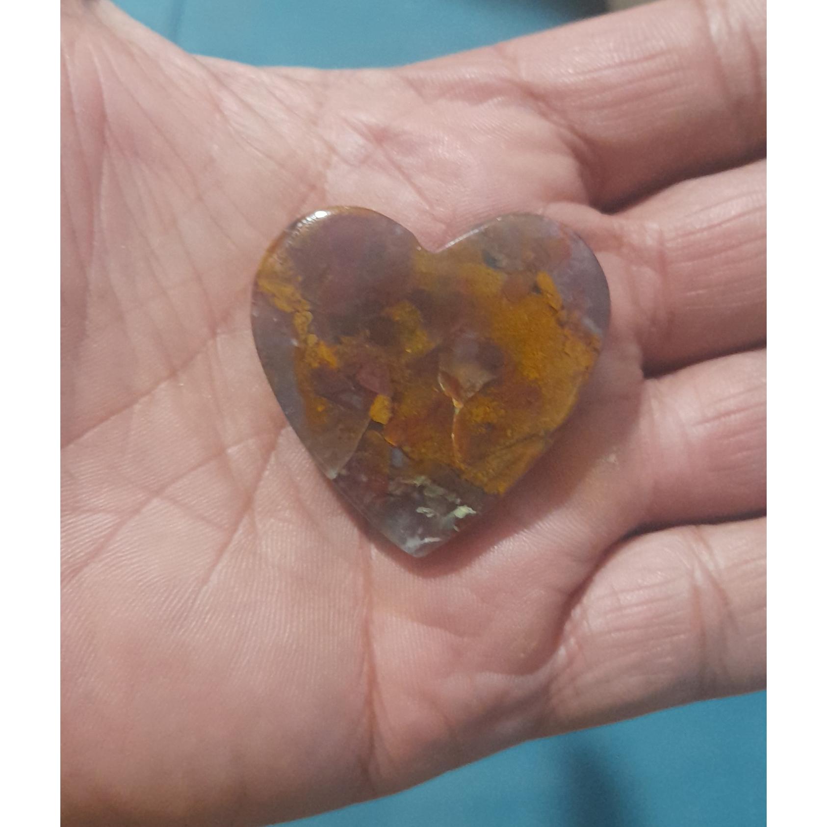 سنگ عقیق تراش قلب بزرگ
