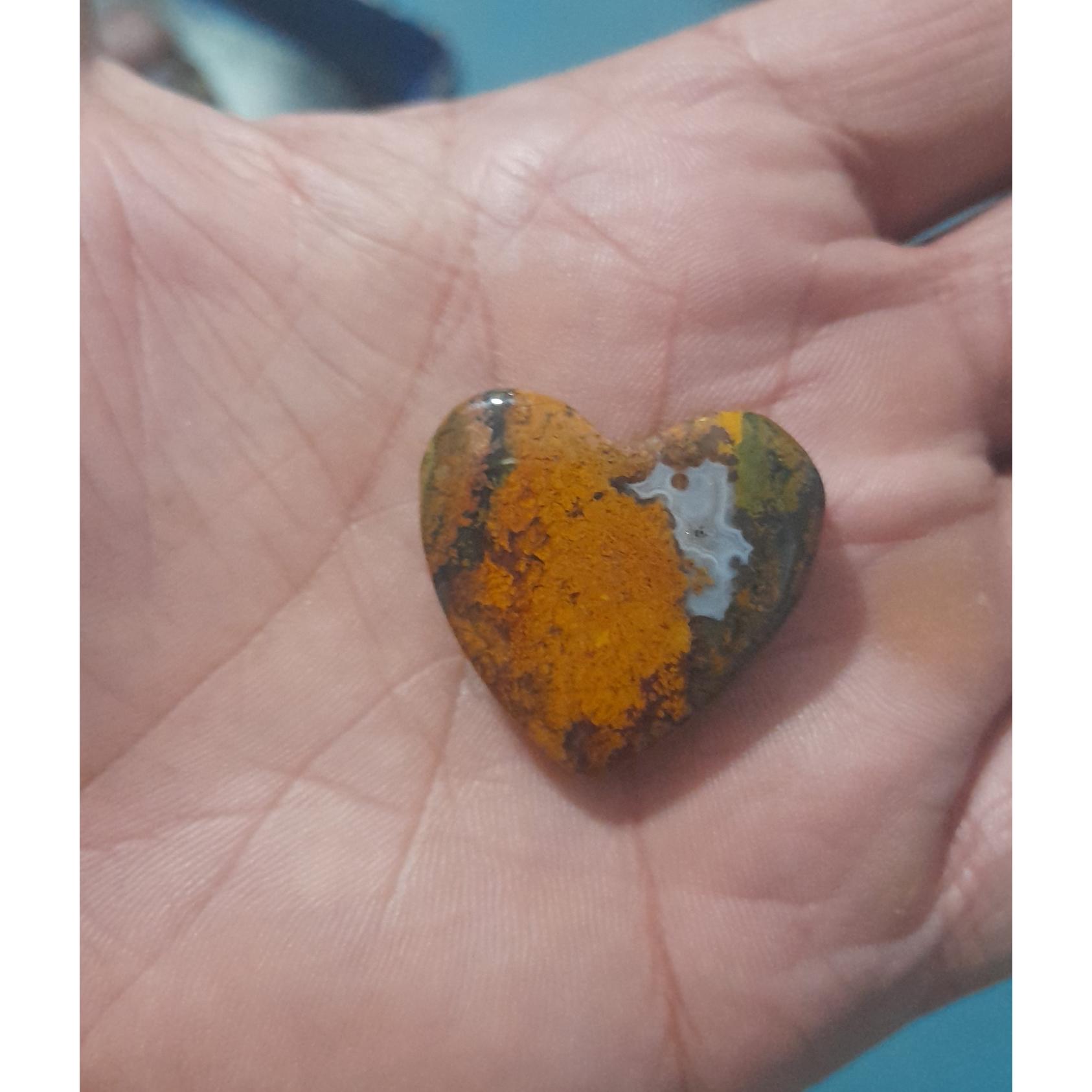 سنگ عقیق شجر تراش قلبی