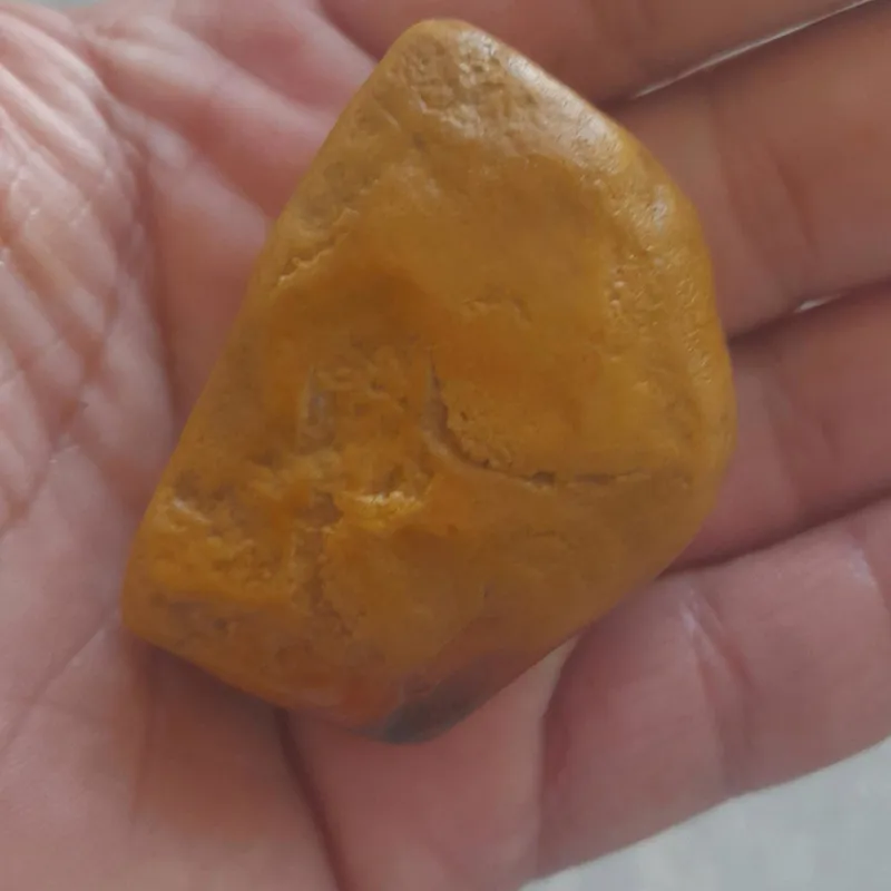 سنگ راف طبیعی جاسپر زرد پررنگ
