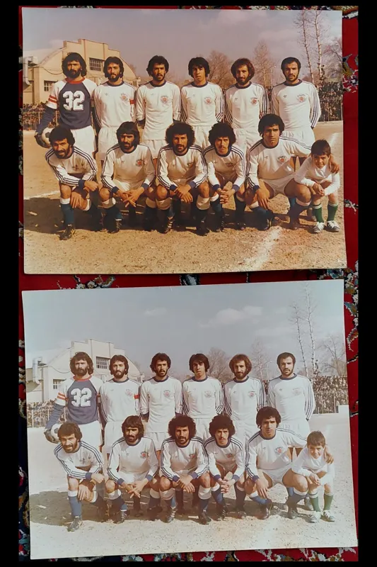 1 عدد عکس اصلی فوتبالی 35/5×43