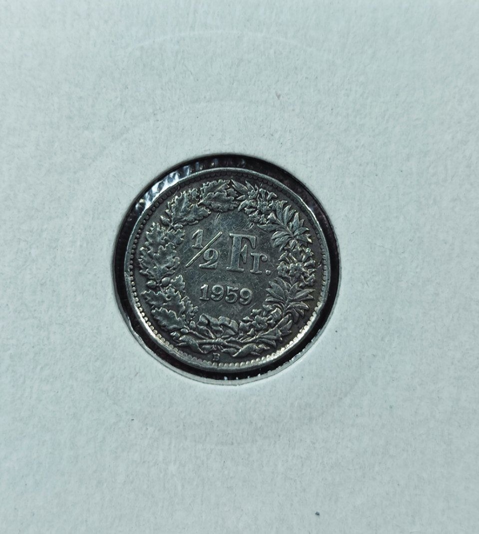 سکه نیم فرانک سوئیس - 1959 میلادی