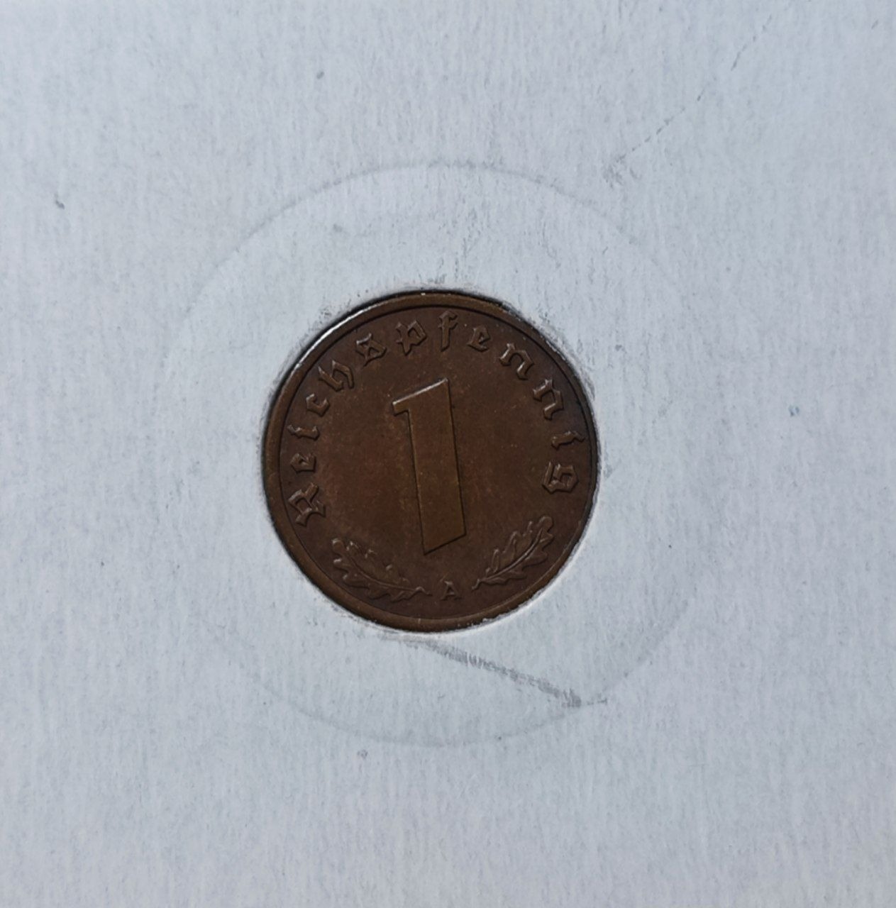 سکه یک راشفنیگ آلمان نازی - 1942 میلادی