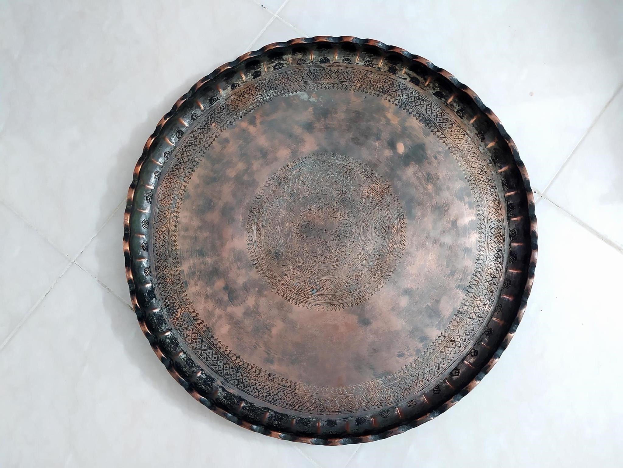 مجمع سنگین وزن و قلمکاری تاریخدار 1279 قمری (کد64)