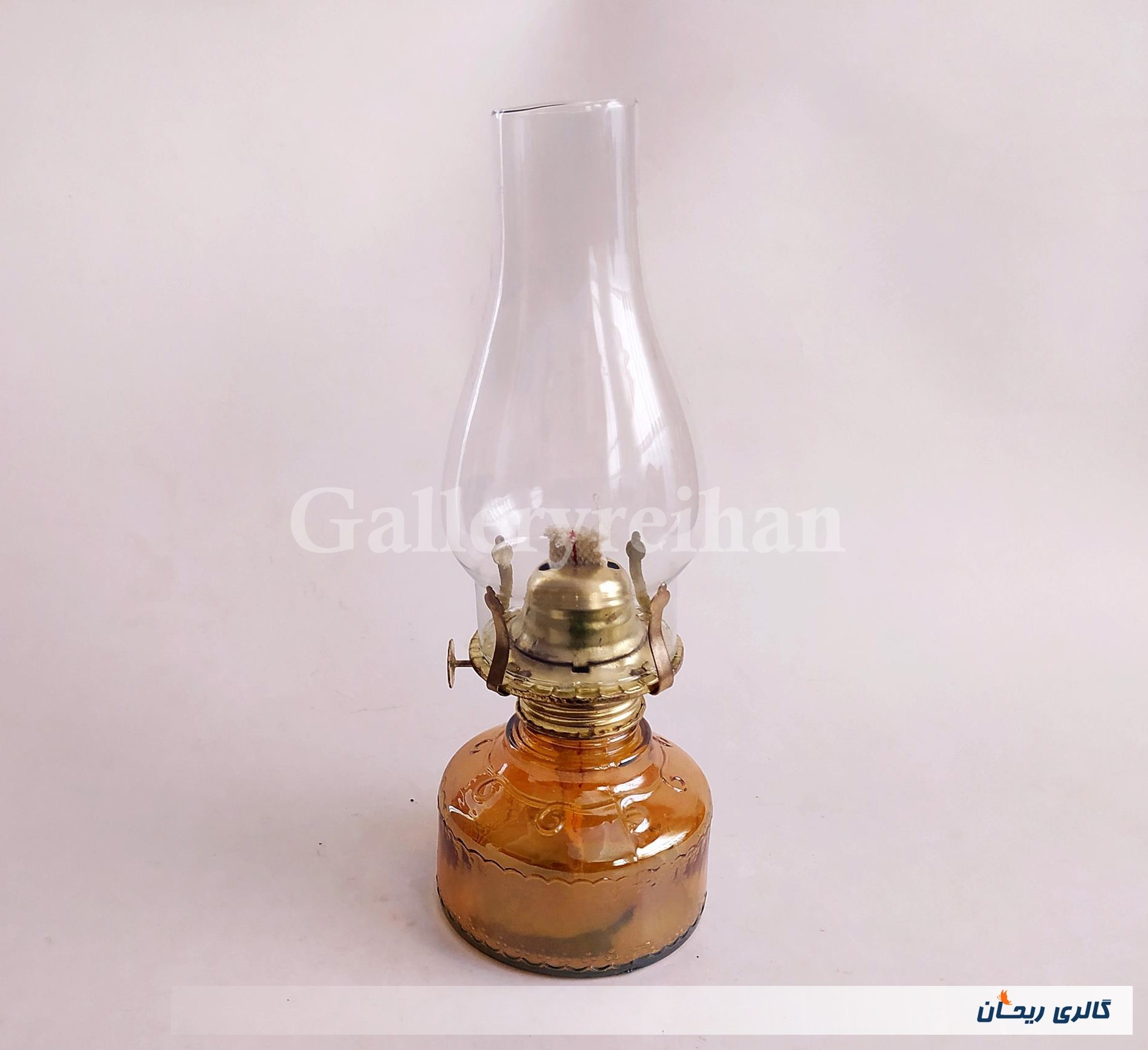 چراغ نفتی آجری رنگ زیبا قابل استفاده (کد6323)