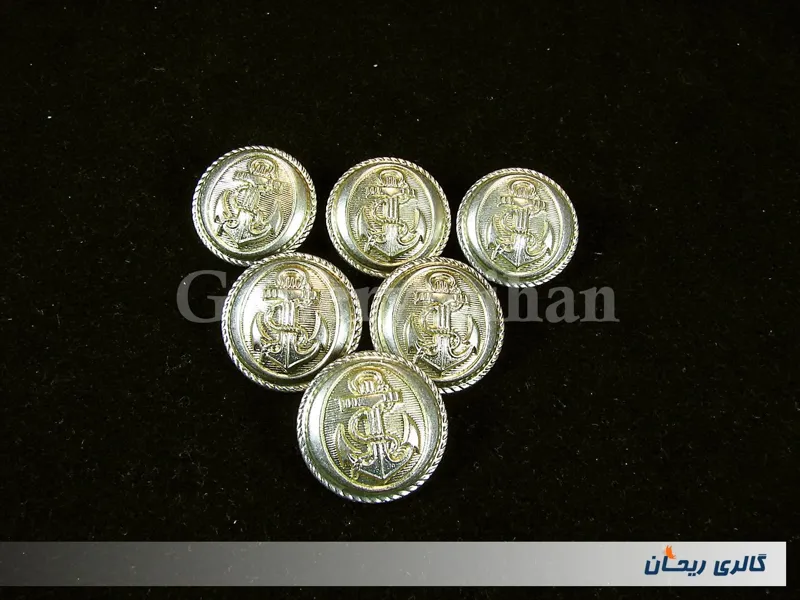 6عدد دکمه کلکسیونی سبک وزن نیروی دریایی (کد11671)