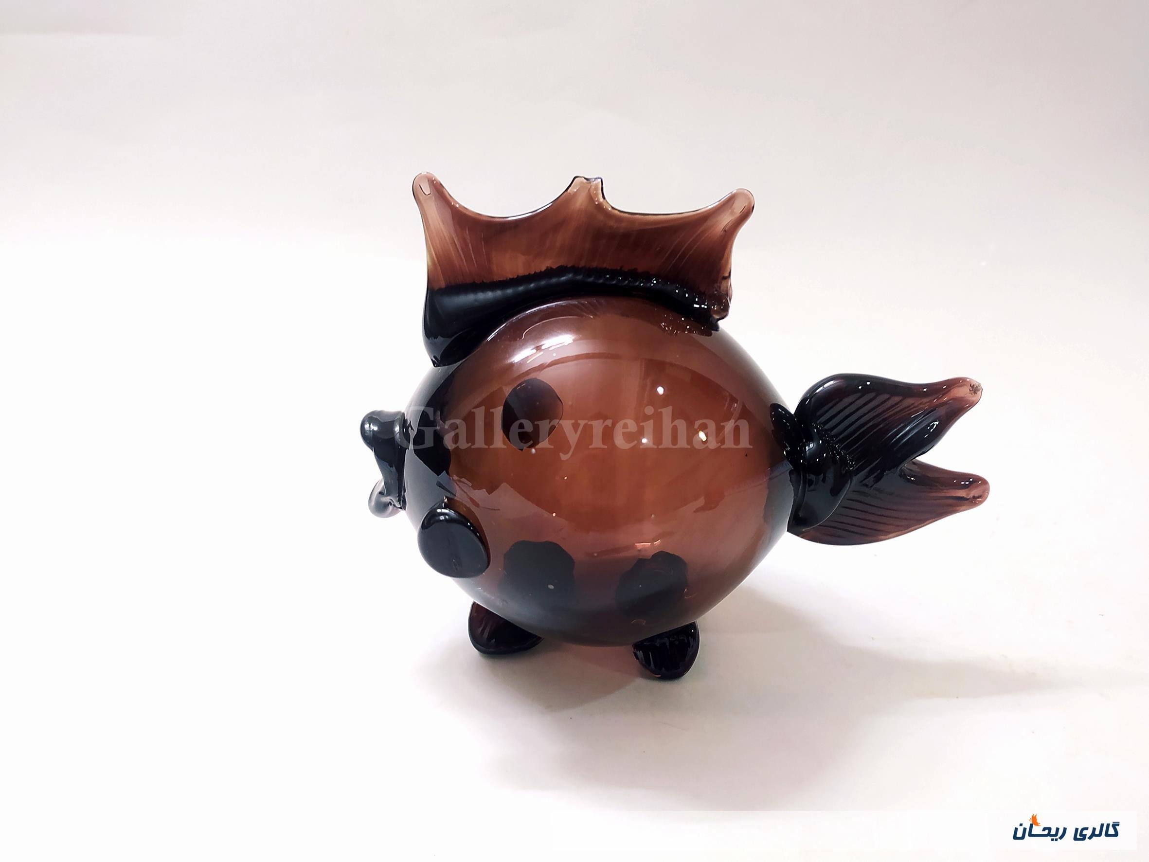 ماهی کمیاب دستساز بسیار زیبا و زرشکی رنگ (کد44350)