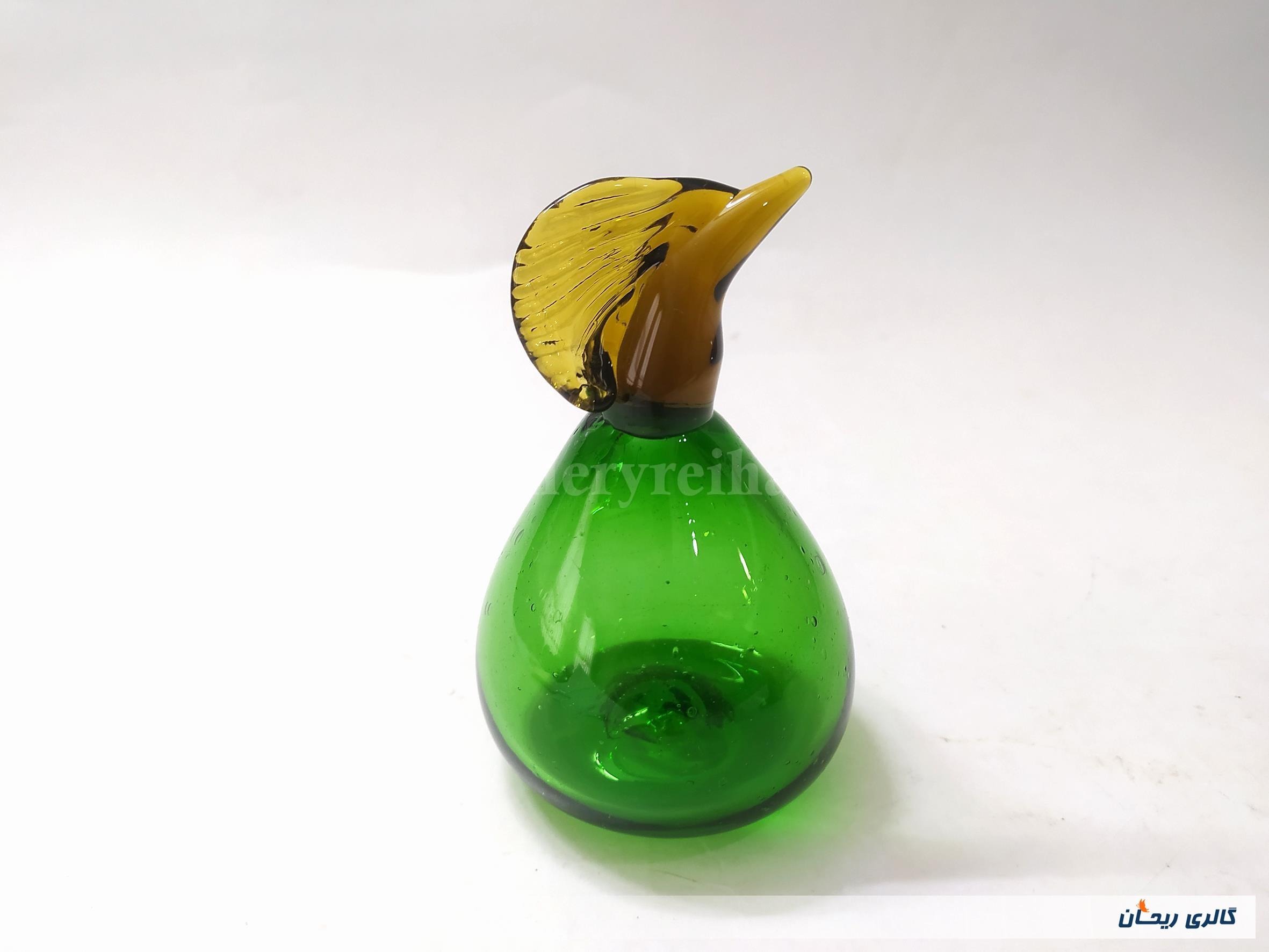 گلابی شیشه ای دست ساز قدیمی خوشرنگ (کد44371)