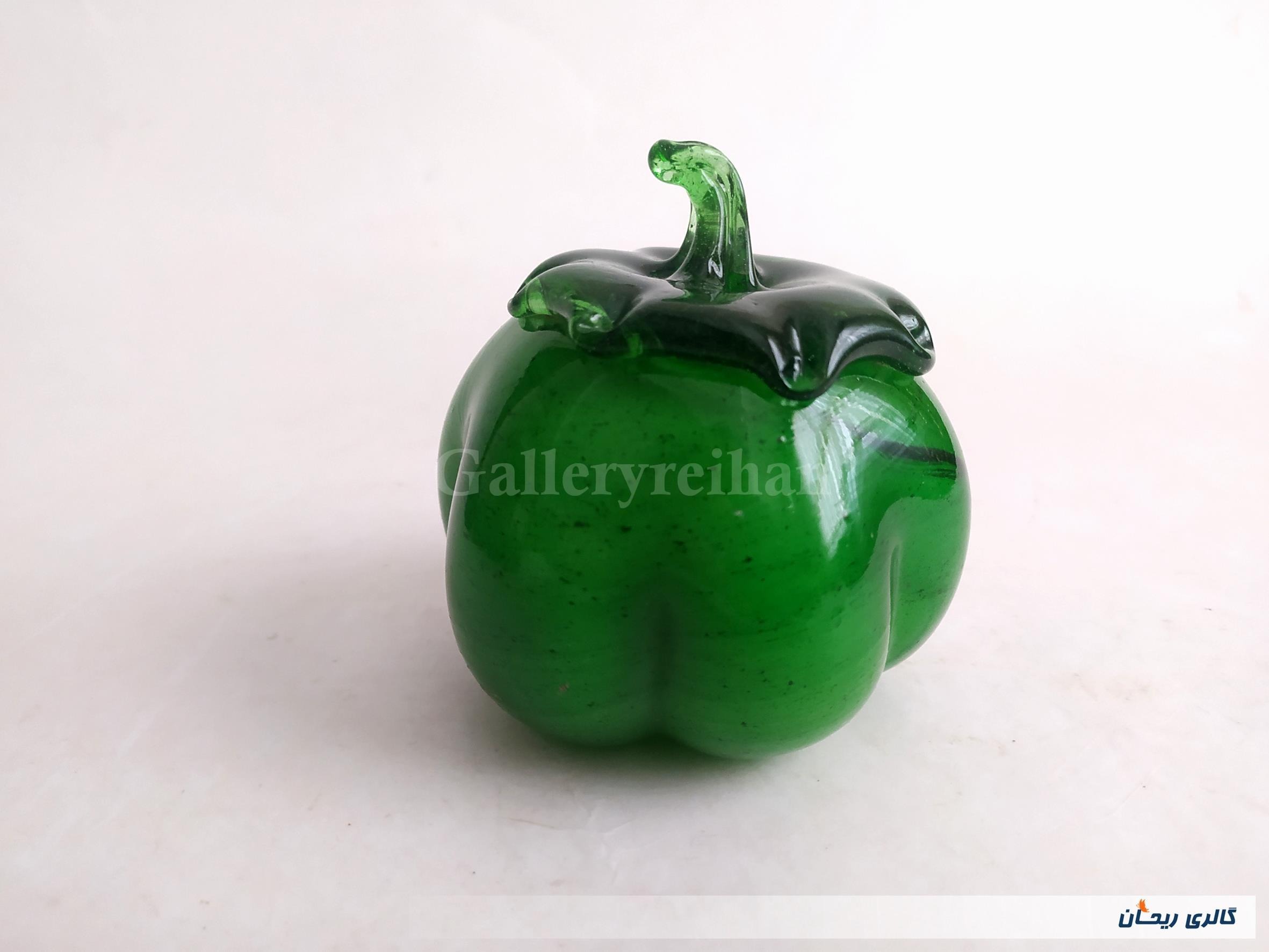 فلفل دلمه شیشه ای دست ساز قدیمی کمیاب (کد44441)