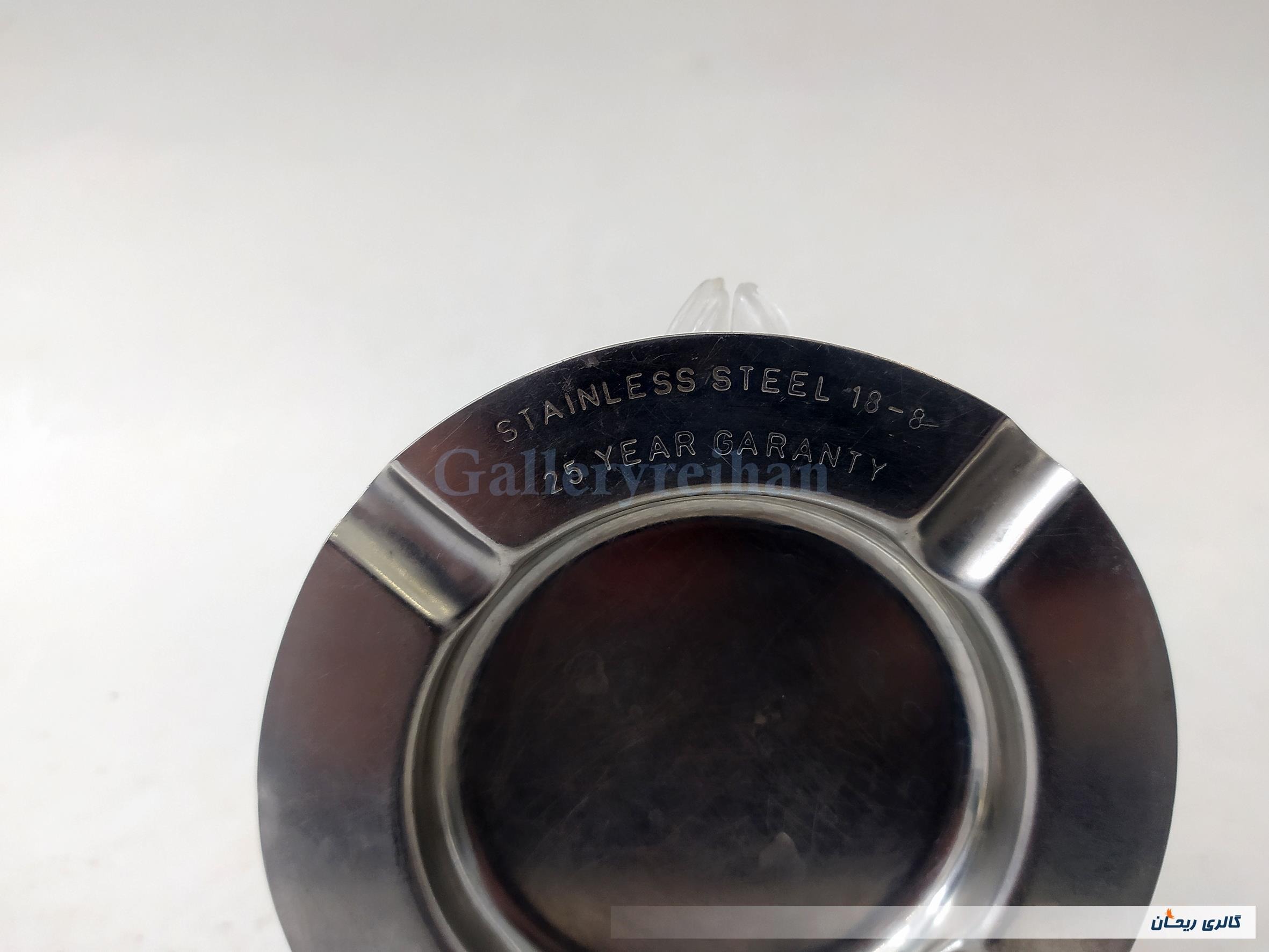 زیر سیگاری استیل قدیمی STEEL 18/8 (کد47612)