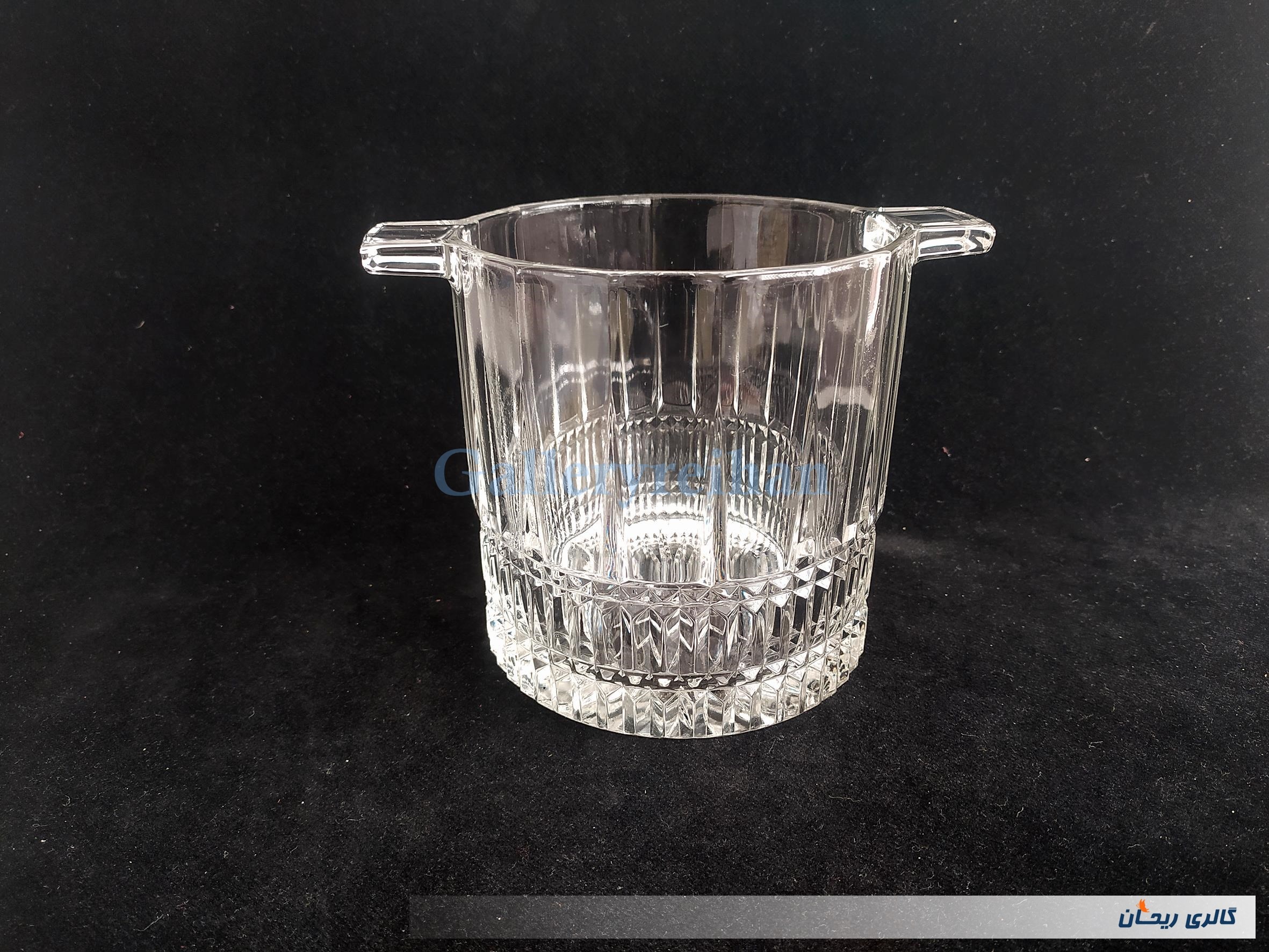 یخدان کریستال فرانسه حک شده در زیر ظرف (کد47880)