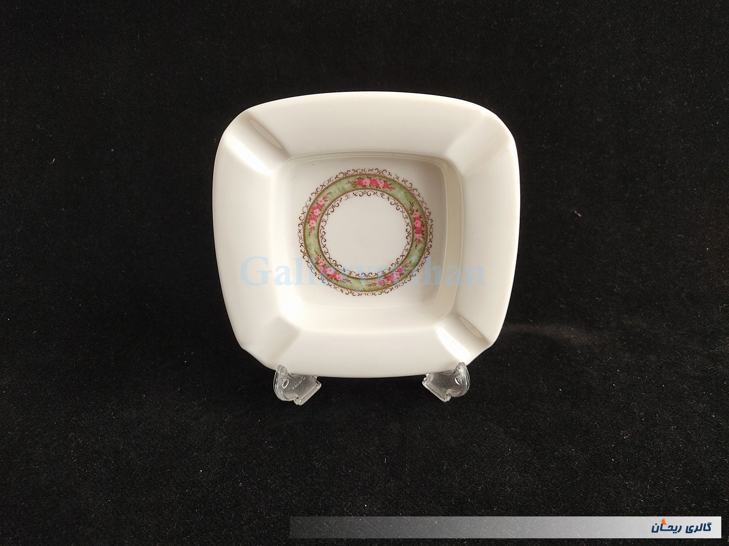 زیرسیگاری ملامین قدیمی طرح گل (کد 47851)