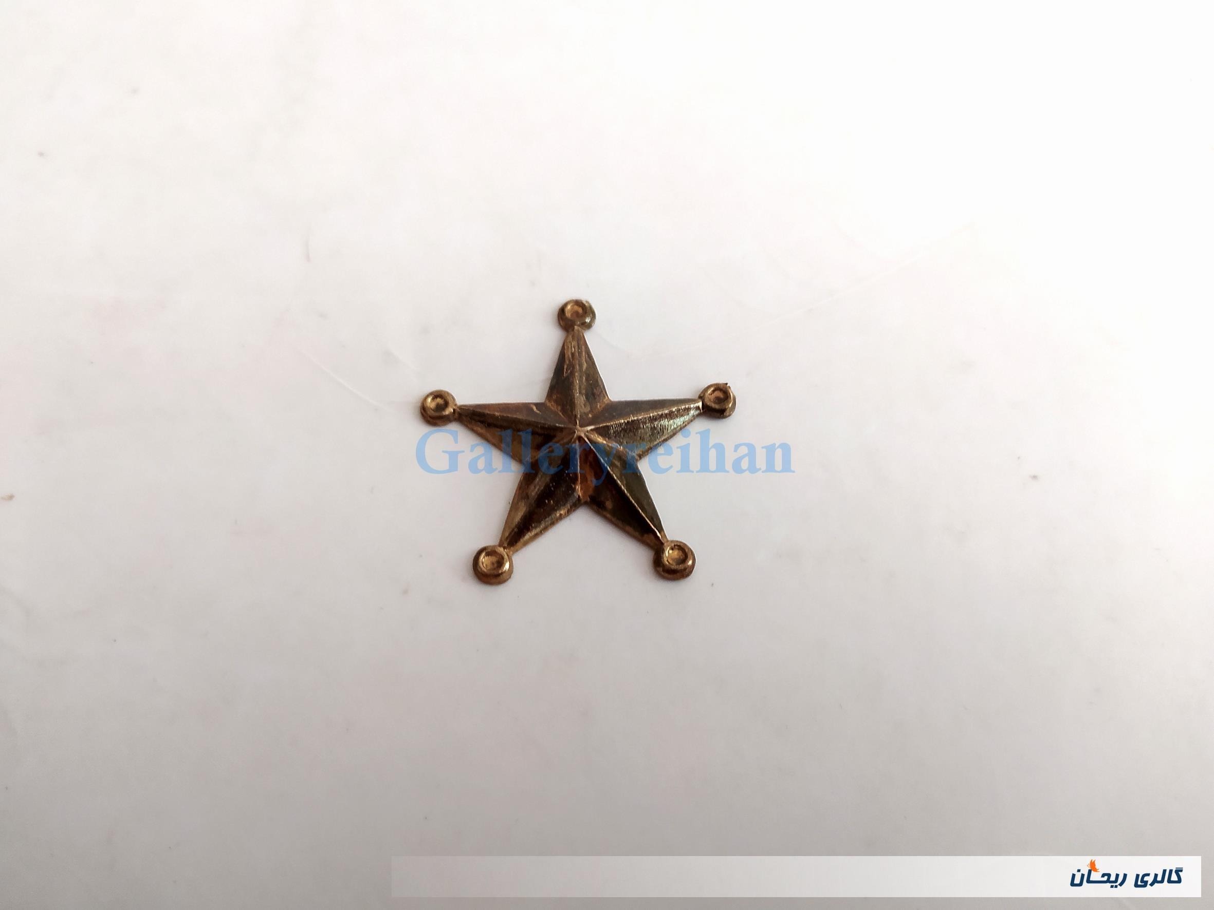 درجه نظامی قدیمی کلکسیونی طرح ستاره (کد25703)