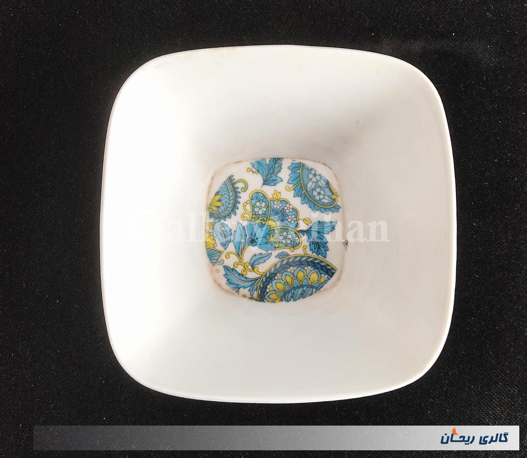 کاسه ملامین قدیمی طرح گل (کد47844)