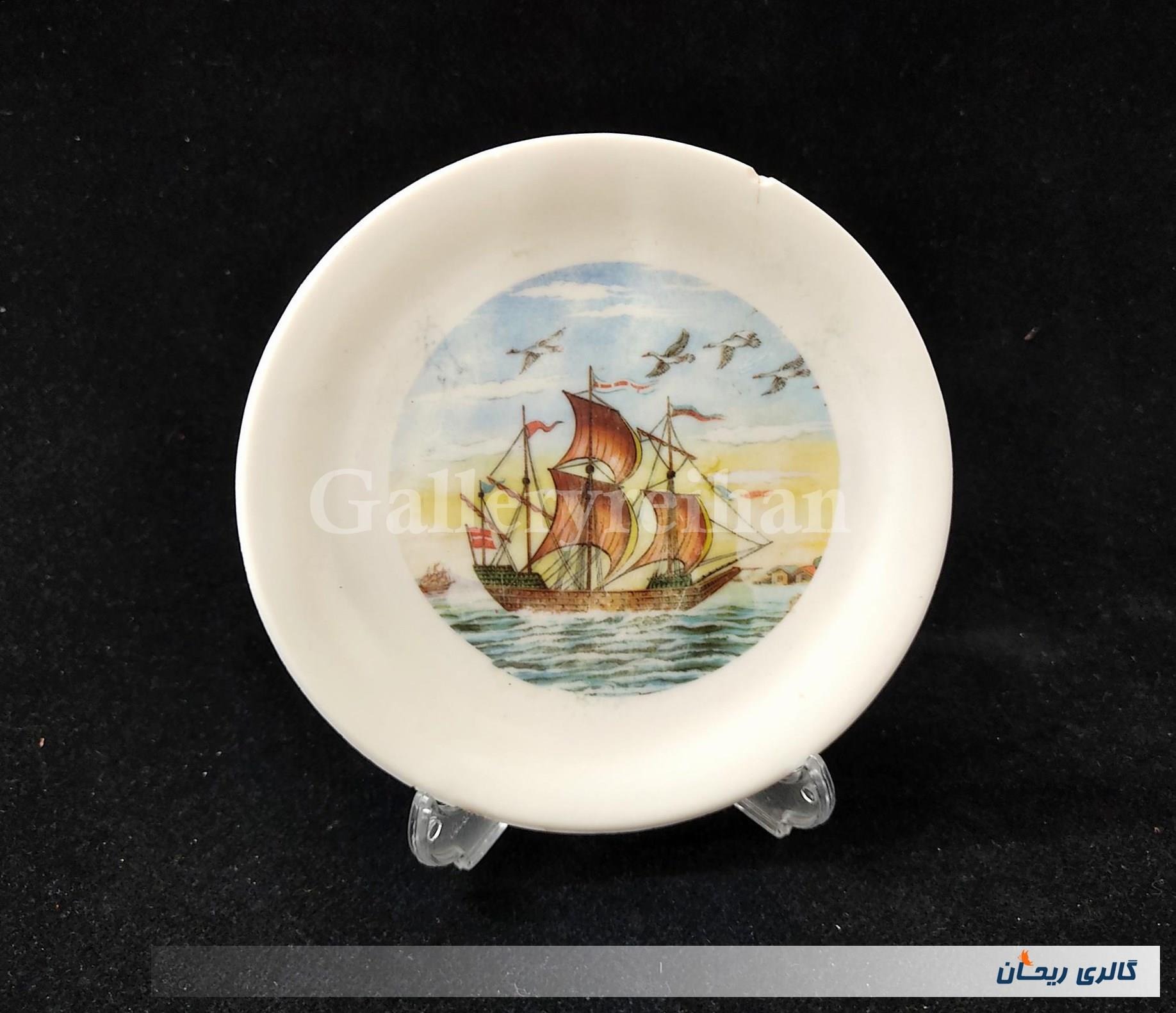 دیوارکوب ملامین قدیمی طرح کشتی (کد 47834)