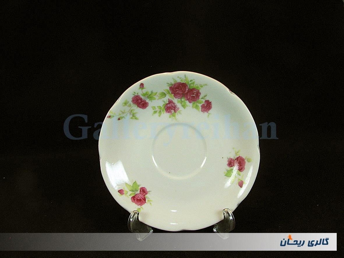 دیوارکوب یا زیر فنجانی گل سرخی قدیمی (کد2760)