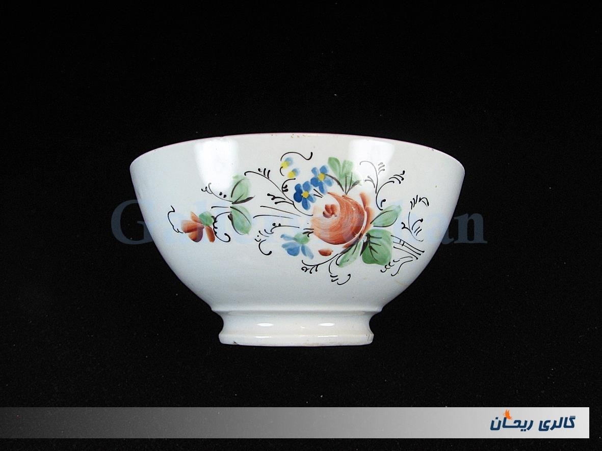 کاسه چینی قدیمی روسی نقاشی کار دست زیبا (کد1105)