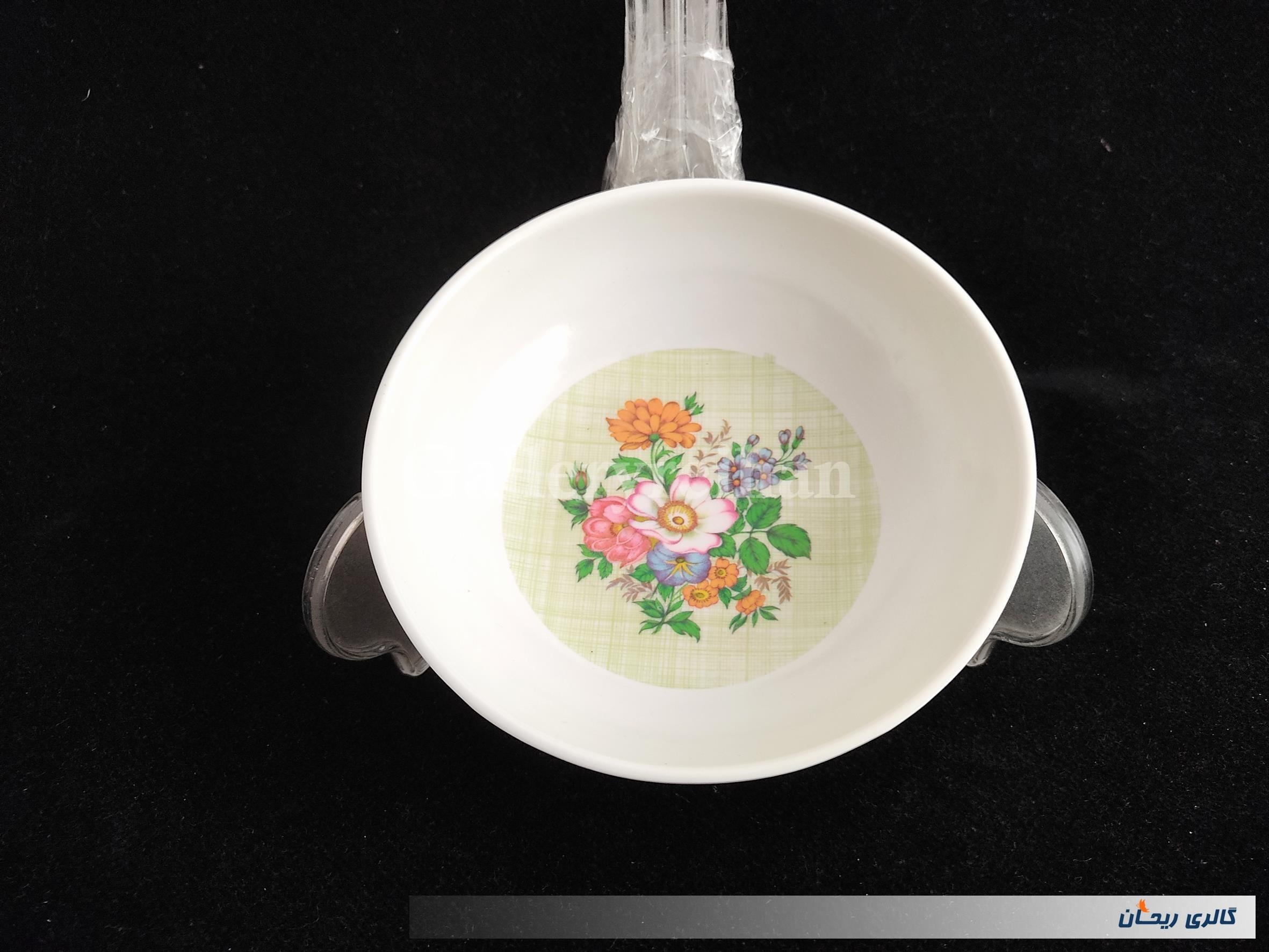 کاسه ملامین قدیمی طرح گل (کد47842)