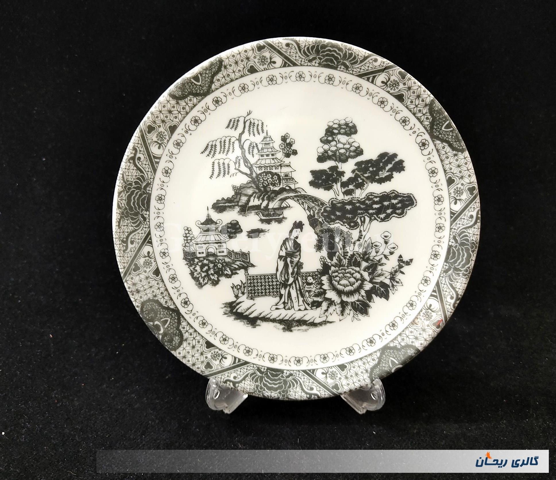 دیوارکوب ملامین قدیمی طرح زن ژاپنی (کد47835)