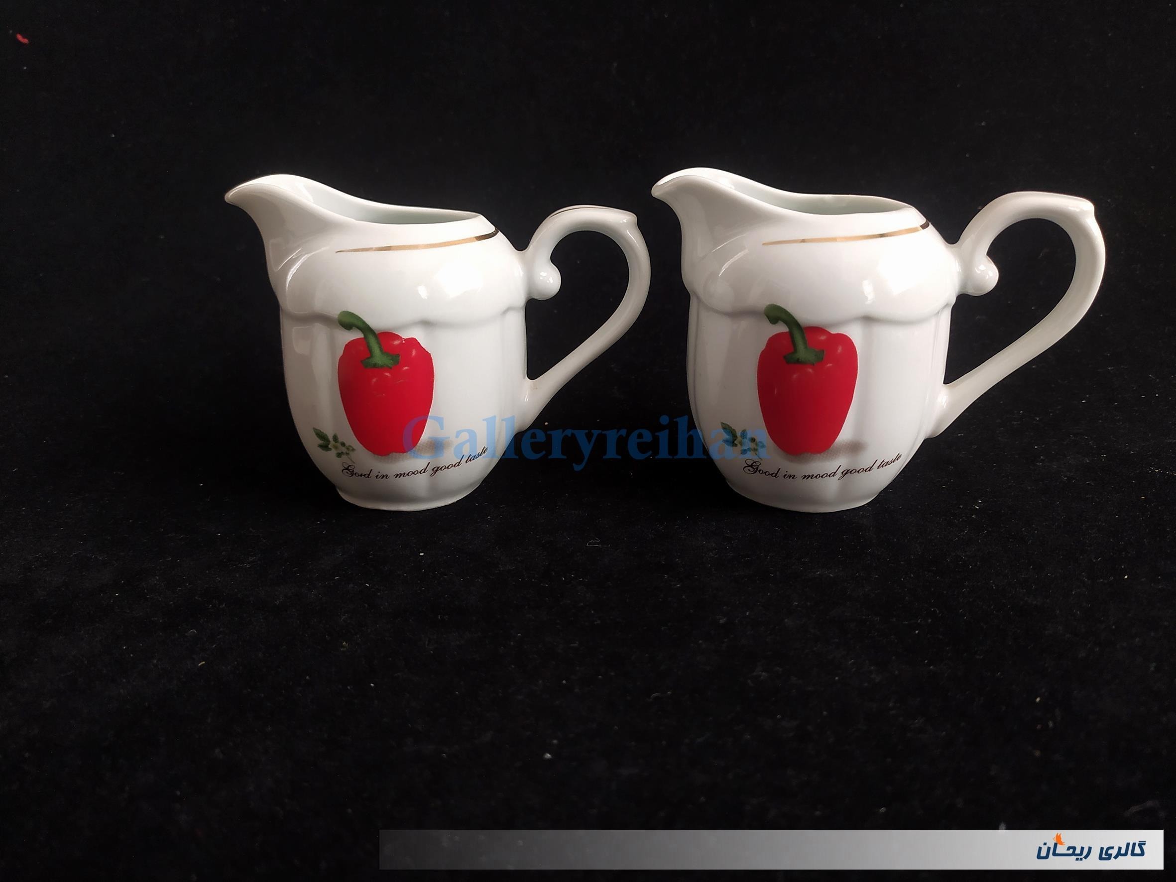 جفت سس خوری یا شکرپاش چینی طرح فلفل دلمه (6-45515)