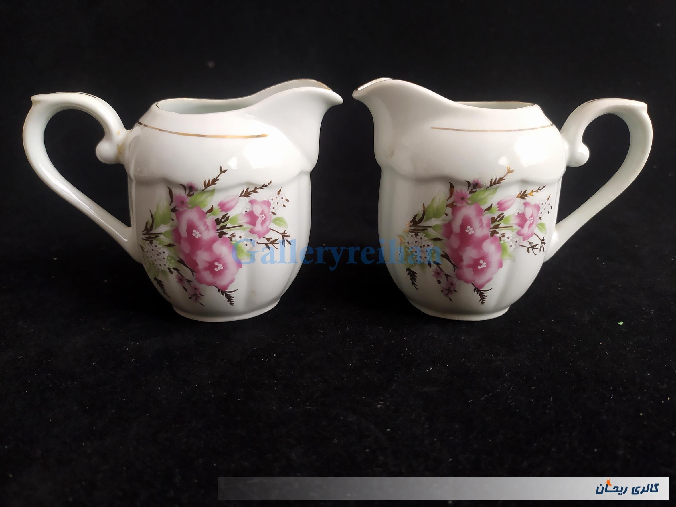 جفت سس خوری یا شکرپاش چینی طرح گل عروس(3-47412)