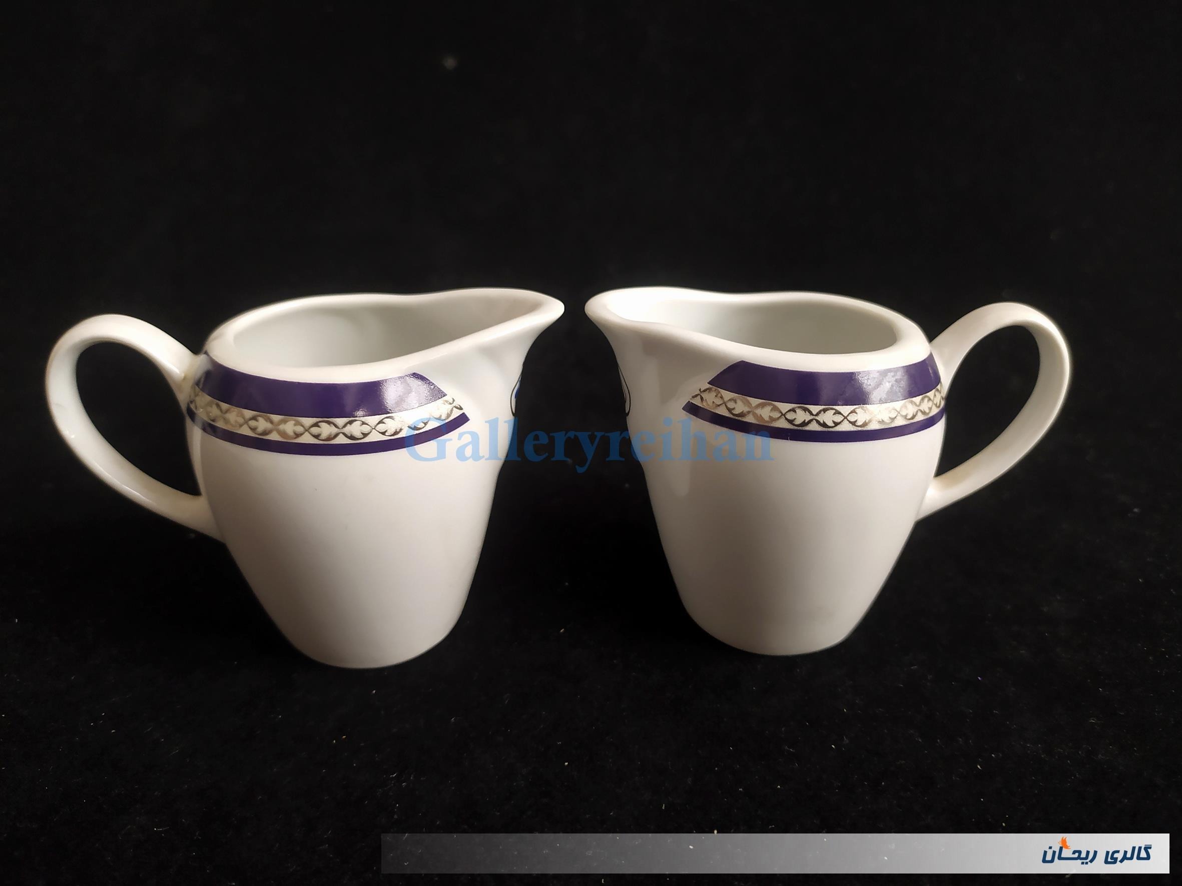 جفت سس خوری یا شکرپاش چینی طرح سورمه ای(6-47415)