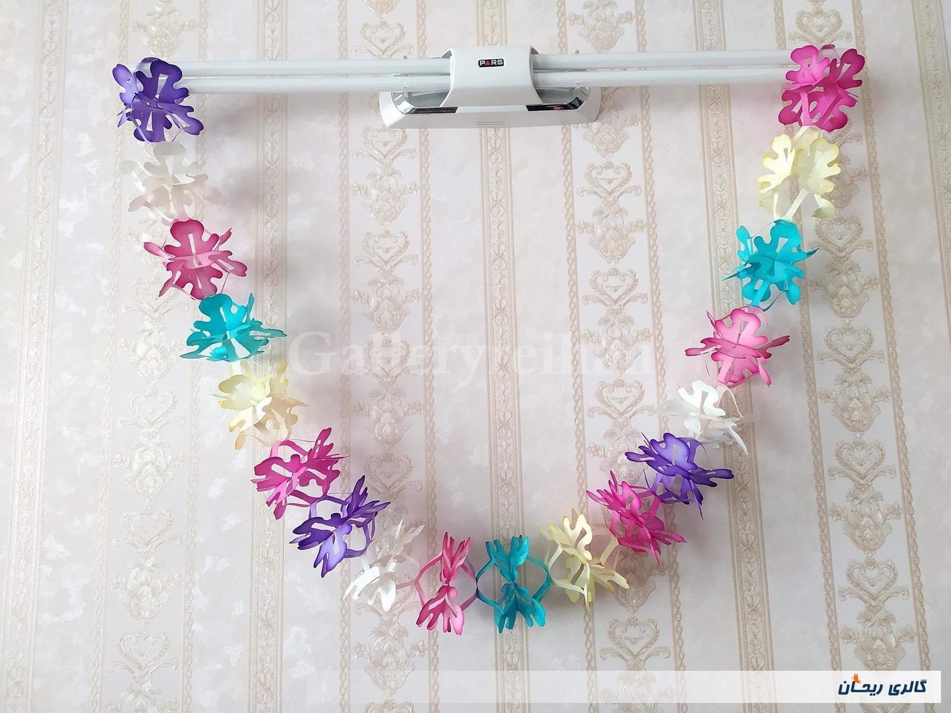 کاغذ کشی ریسه تزئین تولد نوستالژی دهه 60 (کد47032)