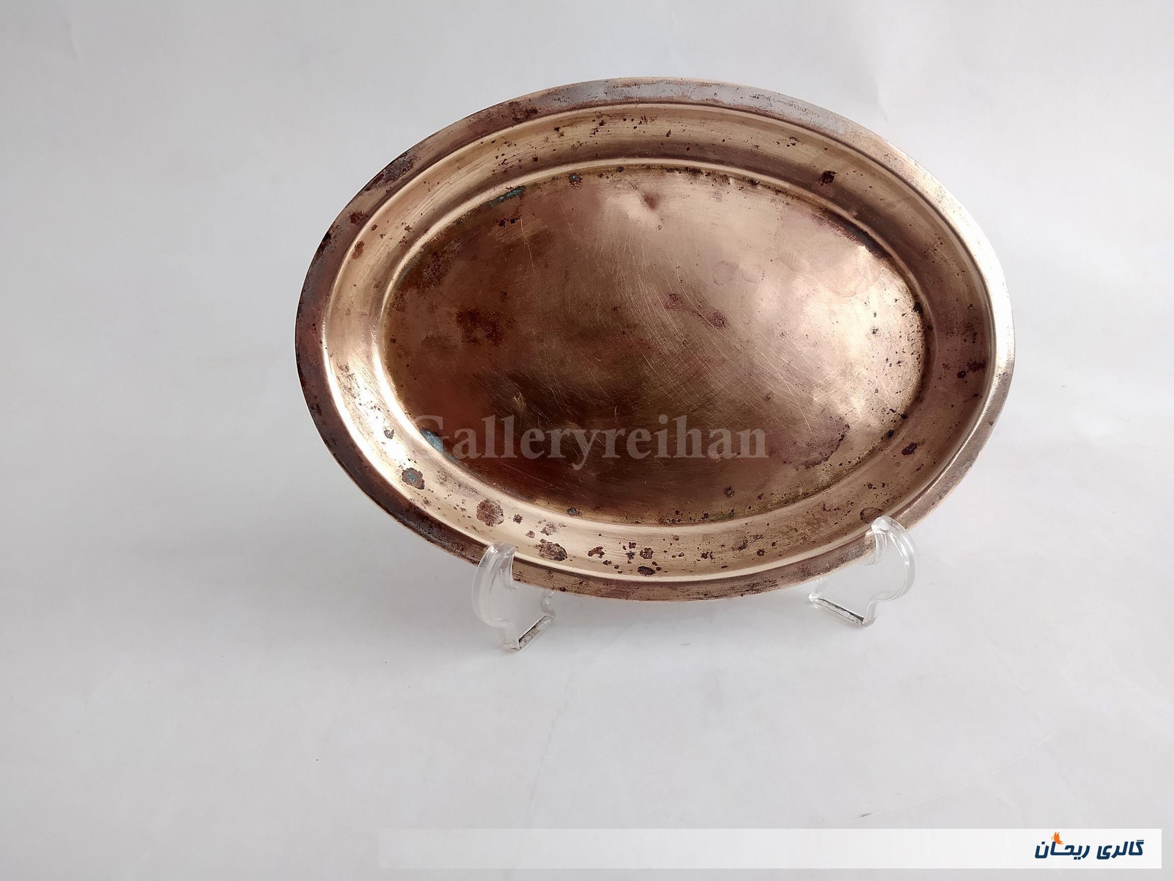 سینی تعارفی یا قند پهلو برنجی قدیمی (کد48515)