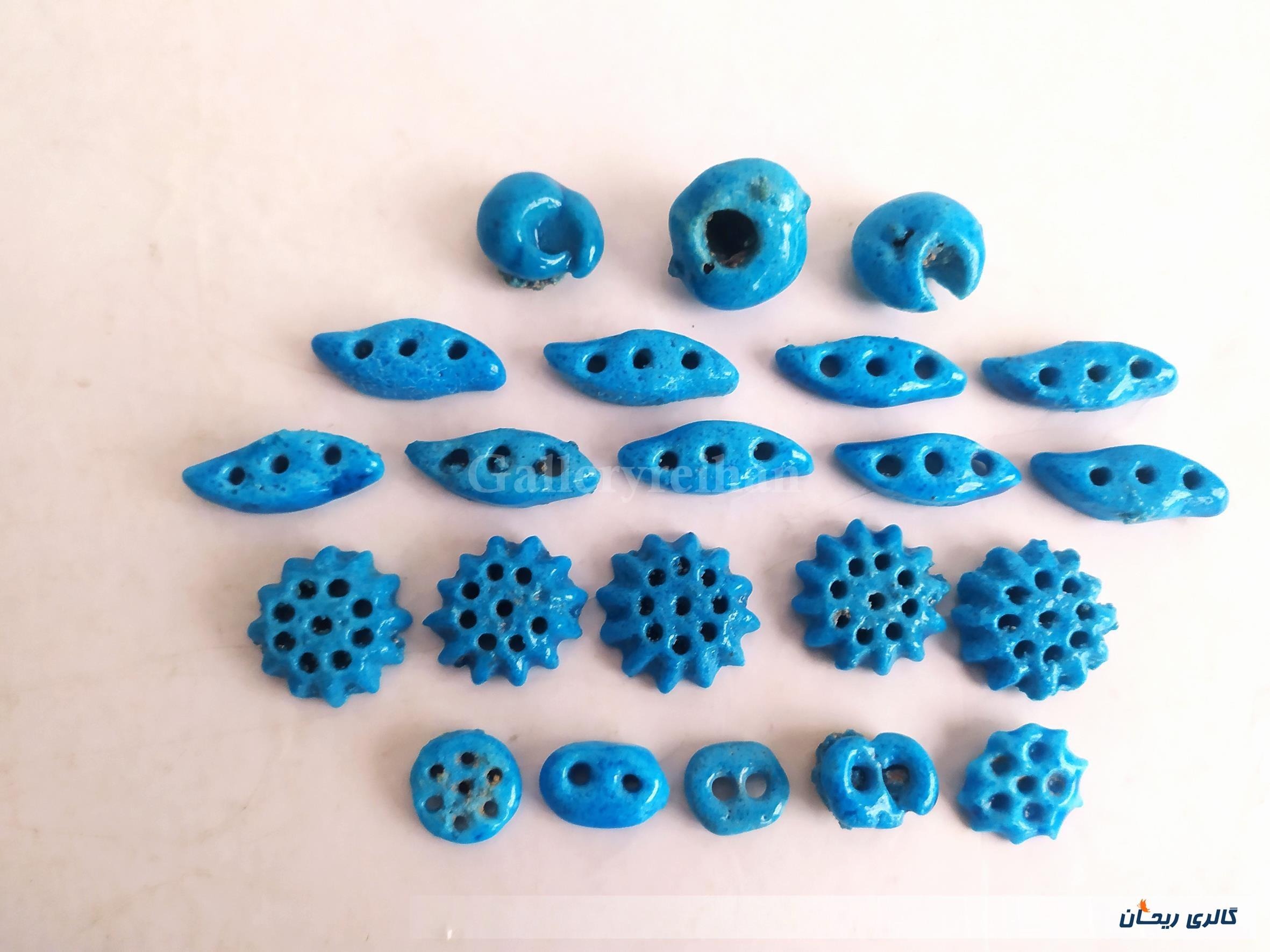 22 عدد خرمهره فیروزه ای ایرانی (کد47430)