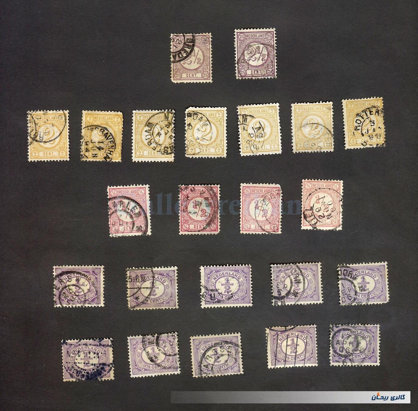 23 عدد تمبر قدیمی و کمیاب کشور هلند (22147)