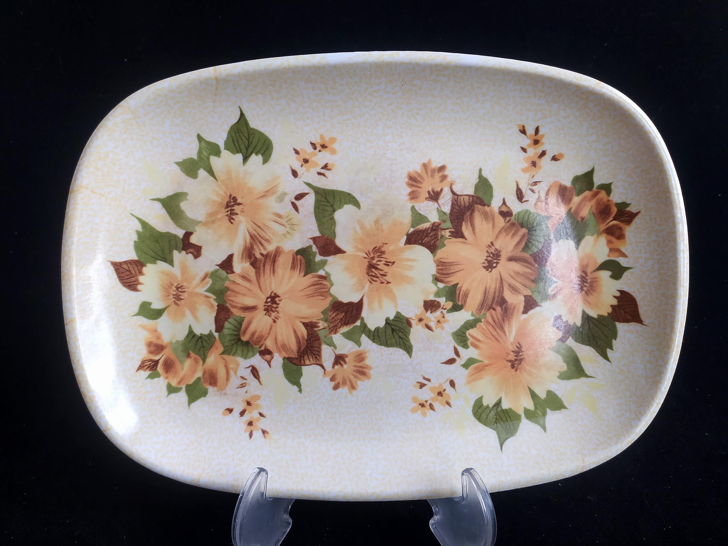 دیس قدیمی ملامین طرح گل زیبا و خاص (کد46289)