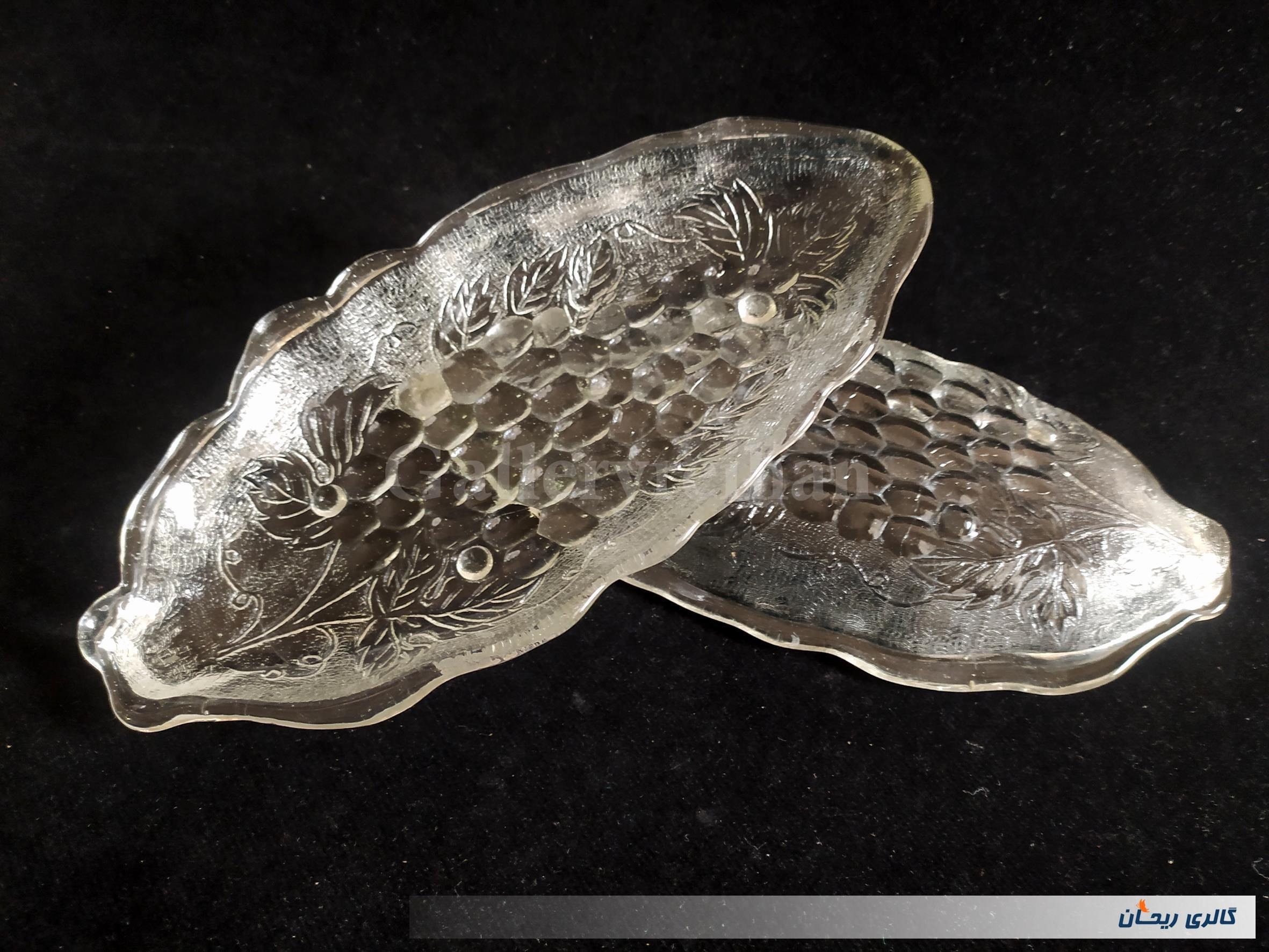 2عدد دیس بلوری یا خرما خوری گل انگوری (کد90-45389)