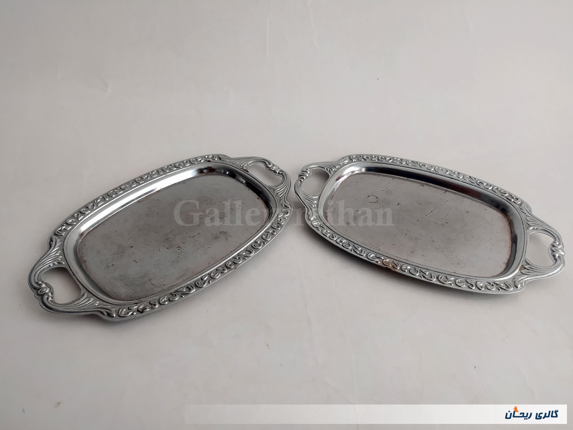 2دیس یا خرما خوری استیل قدیمی زیبا و خاص (کد49196)