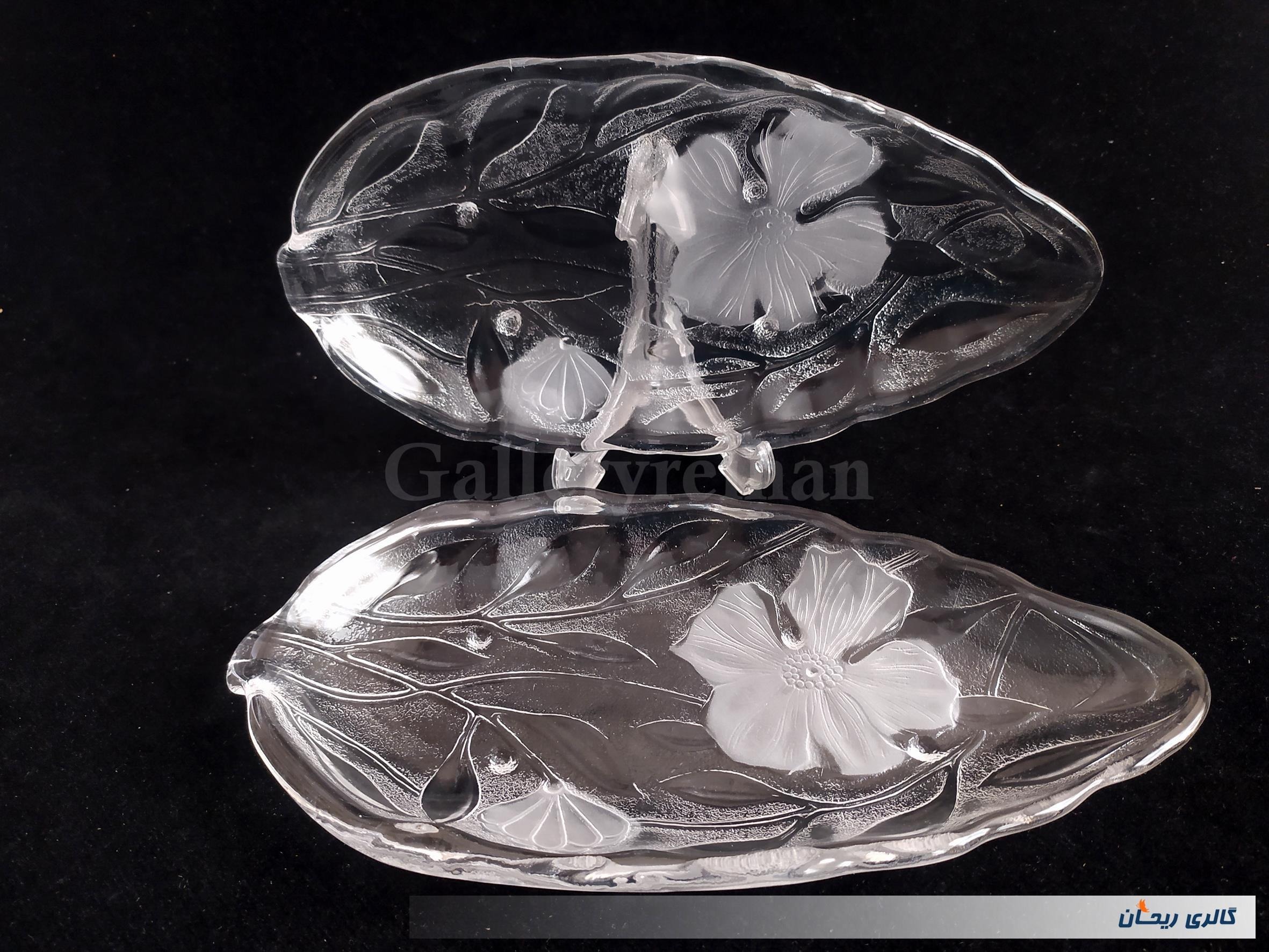2دیس بلوری یا خرما خوری گل شقایق دورنگ (1-45380)
