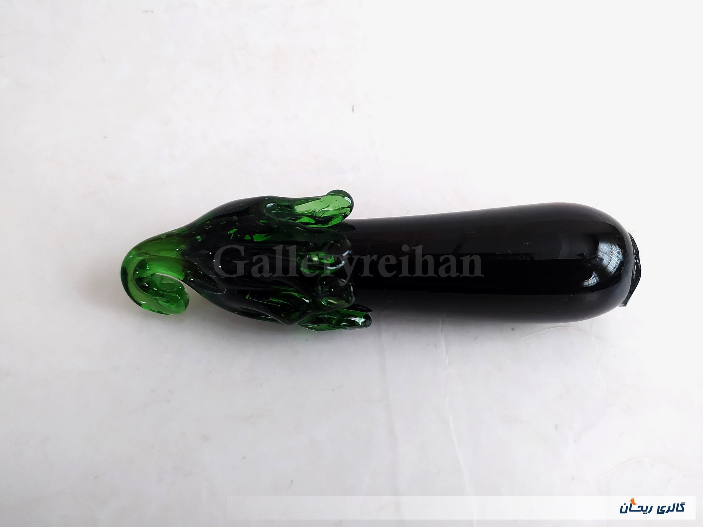 بادمجان شیشه ای دست ساز قدیمی کمیاب (کد44938)