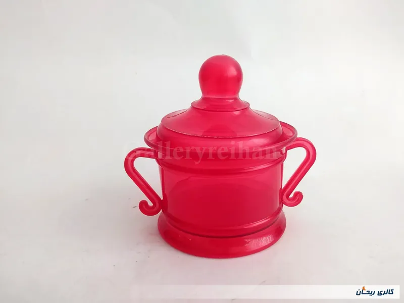 قندان پلاستیکی قدیمی و نوستالژی رنگ قرمز (کد49843)