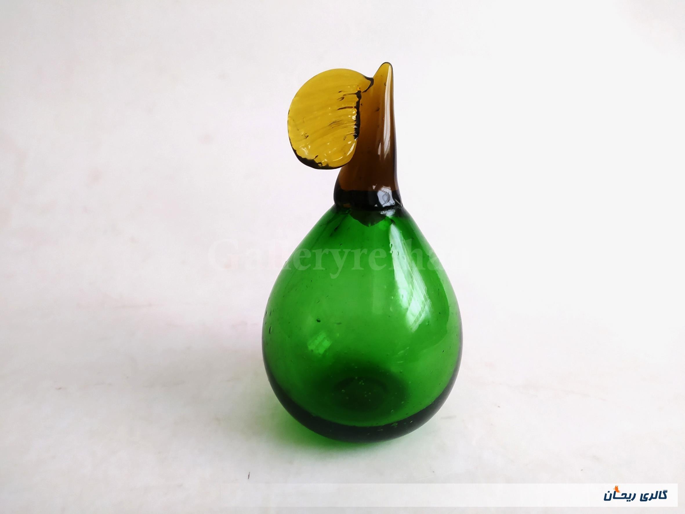گلابی شیشه ای دست ساز قدیمی خوشرنگ (کد45169)