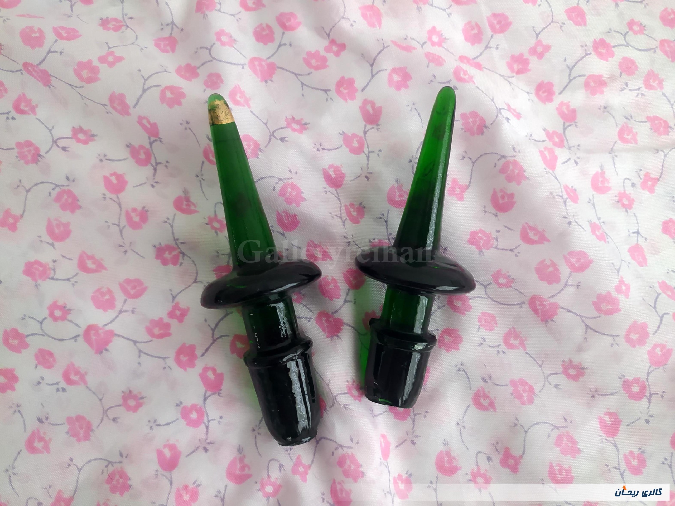 2درب تنگ نیزه ای شیشه ای قدیمی بسیار خاص(60-49359)
