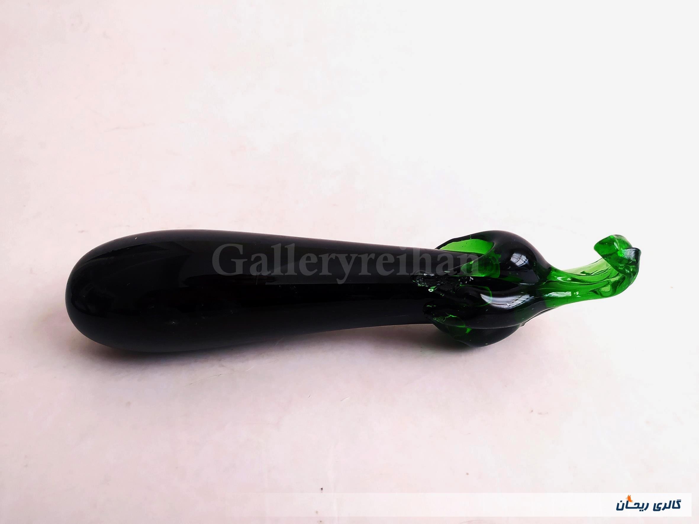 بادمجان شیشه ای دست ساز قدیمی کمیاب (کد45025)