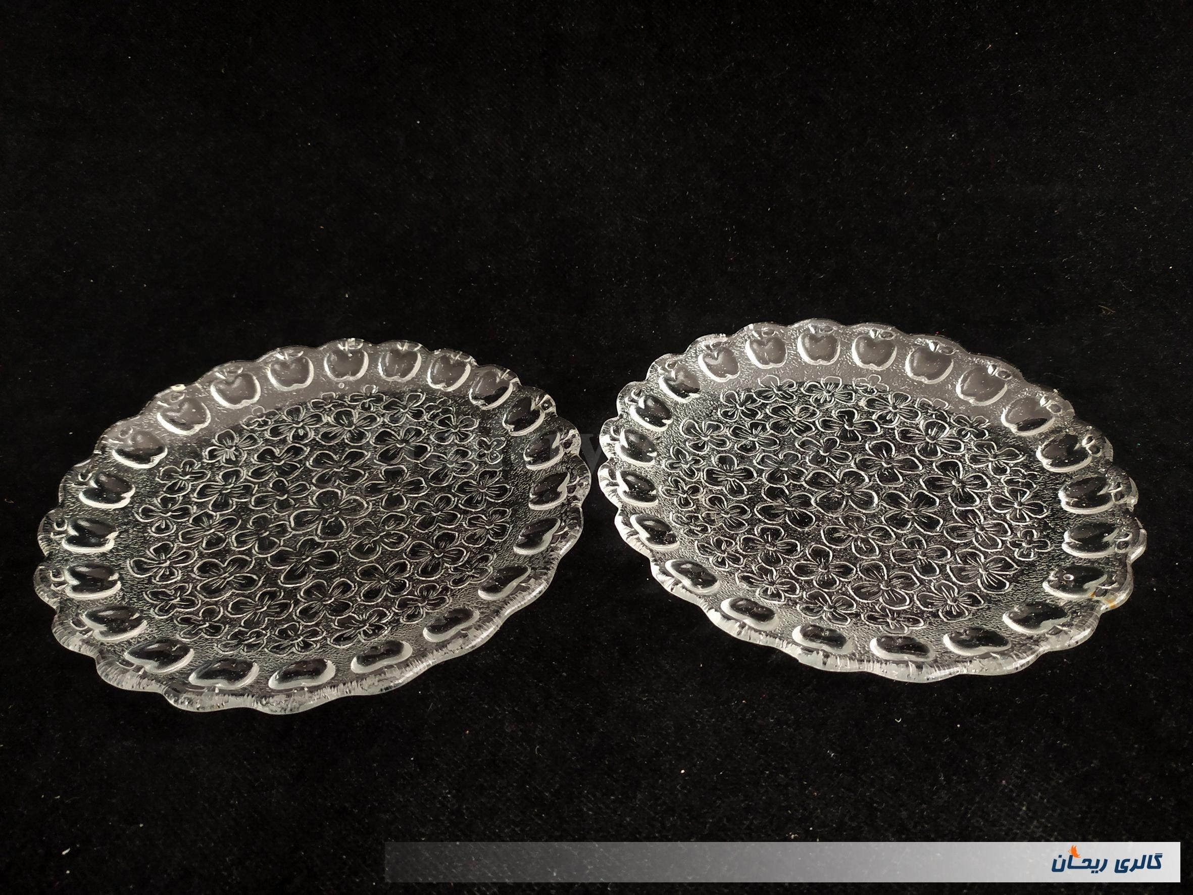 2 پیش دستی قدیمی زیبا طرح خاص گل (کد1-51340)
