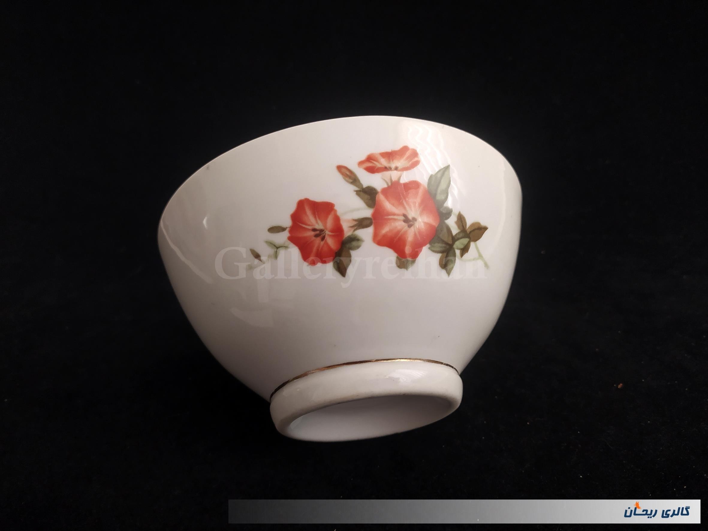 کاسه چینی قدیمی طرح زیبا گل (کد50951)
