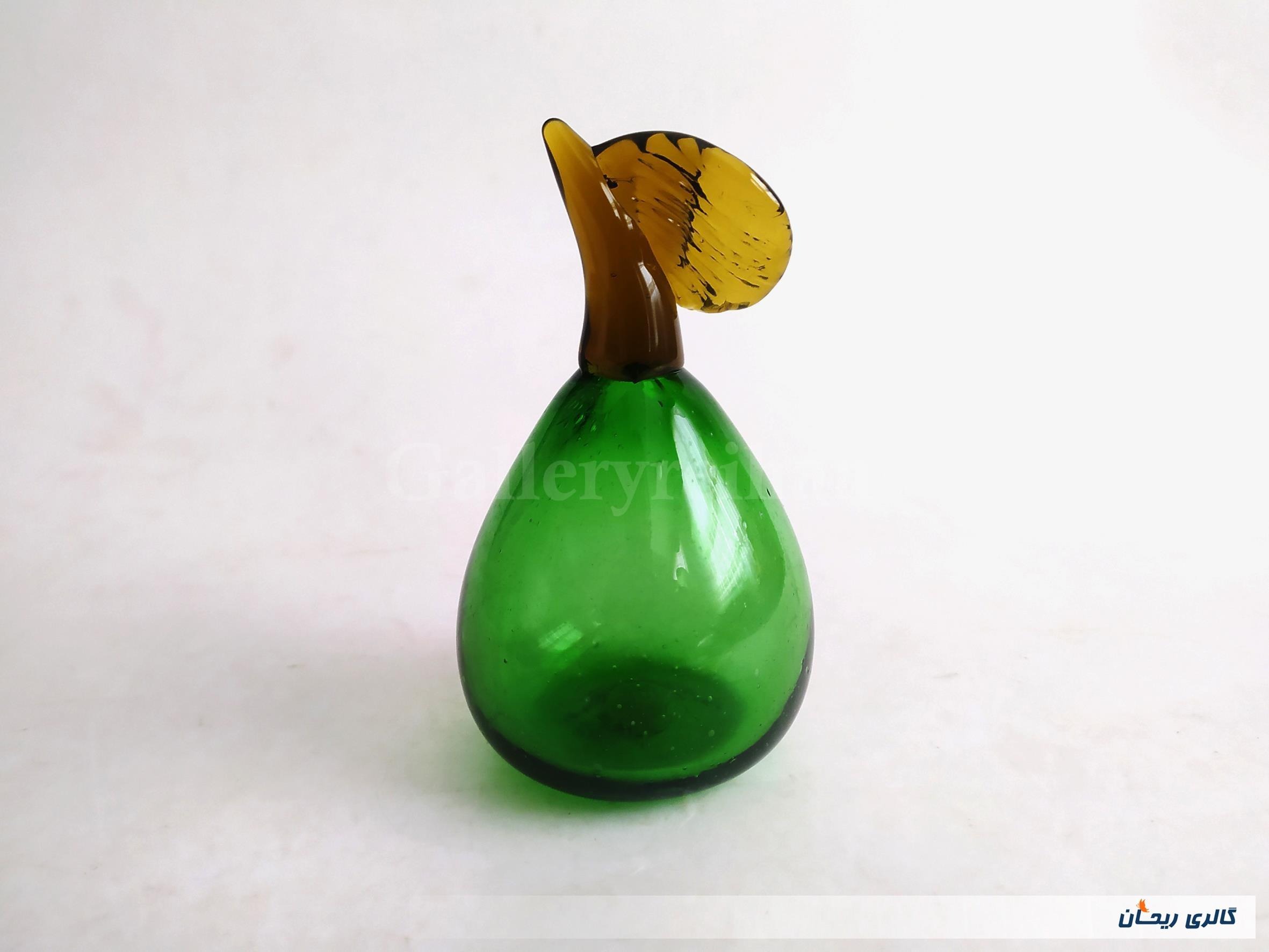 گلابی شیشه ای دست ساز قدیمی خوشرنگ (کد45164)