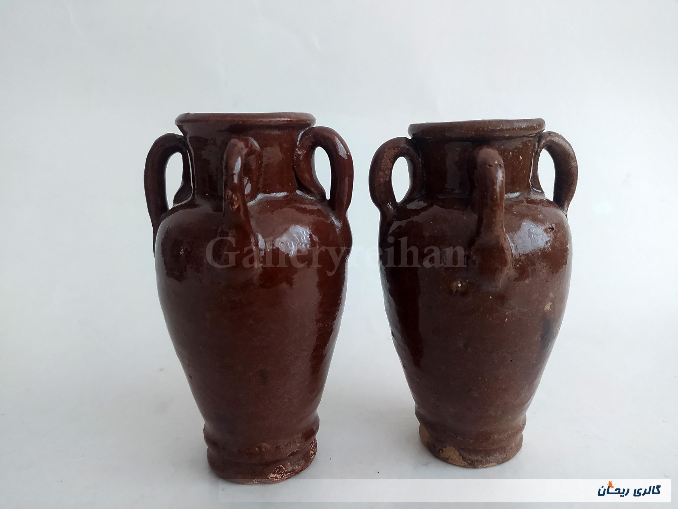 2 عدد کوزه سفالی قدیمی کوچک و زیبا (کد9-51578)