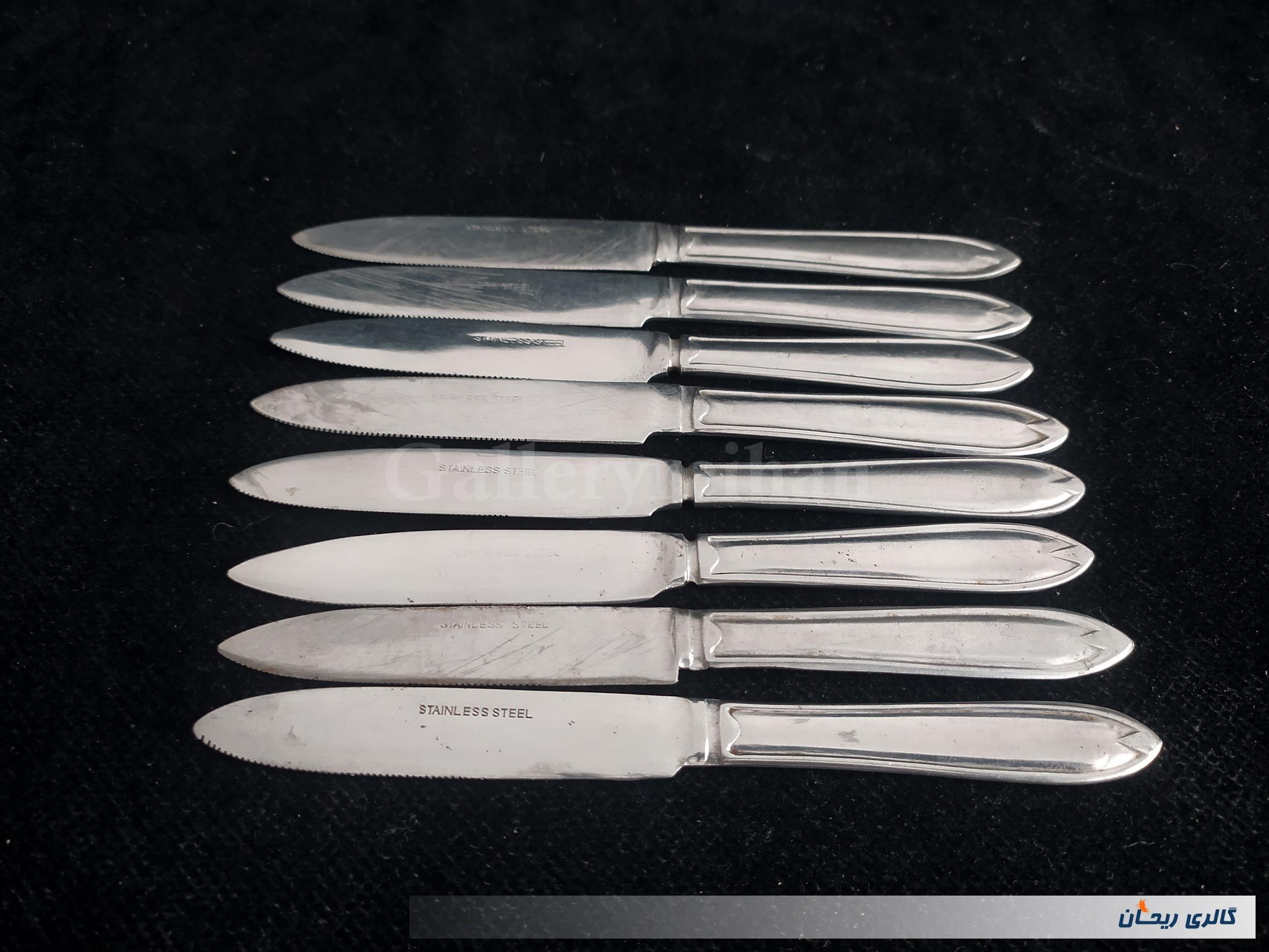 8 عدد چاقوی قدیمی STAINLESS با طرح خاص (کد51141)