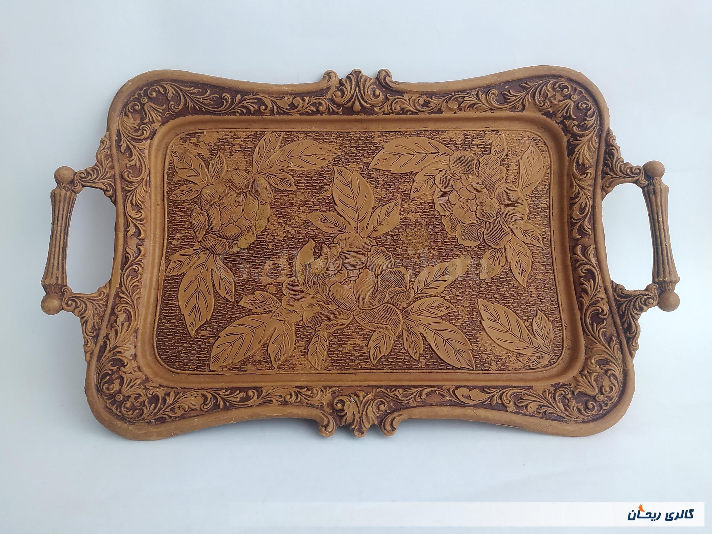 سینی سایز بزرگ طرح چوب قدیمی بسیار جذاب (کد51602)