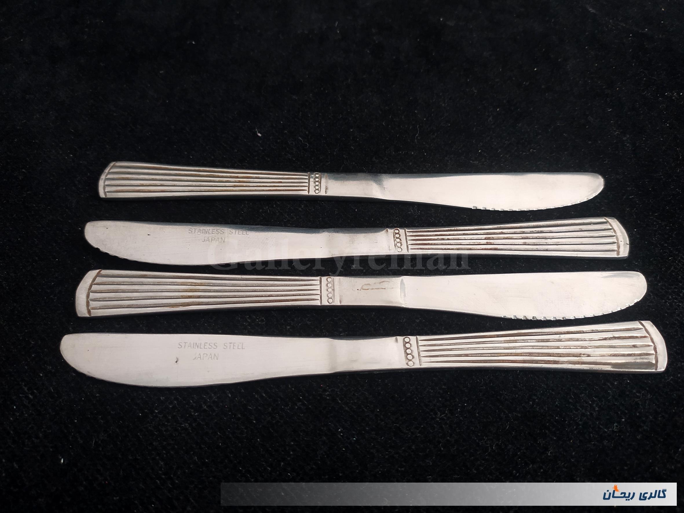 4 عدد چاقوی قدیمی STAINLESS ژاپن (کد51134)