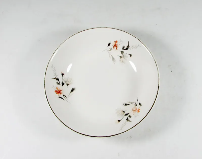 کمپوت خوری سرامیکی طرح گل نارنجی (کد8332)